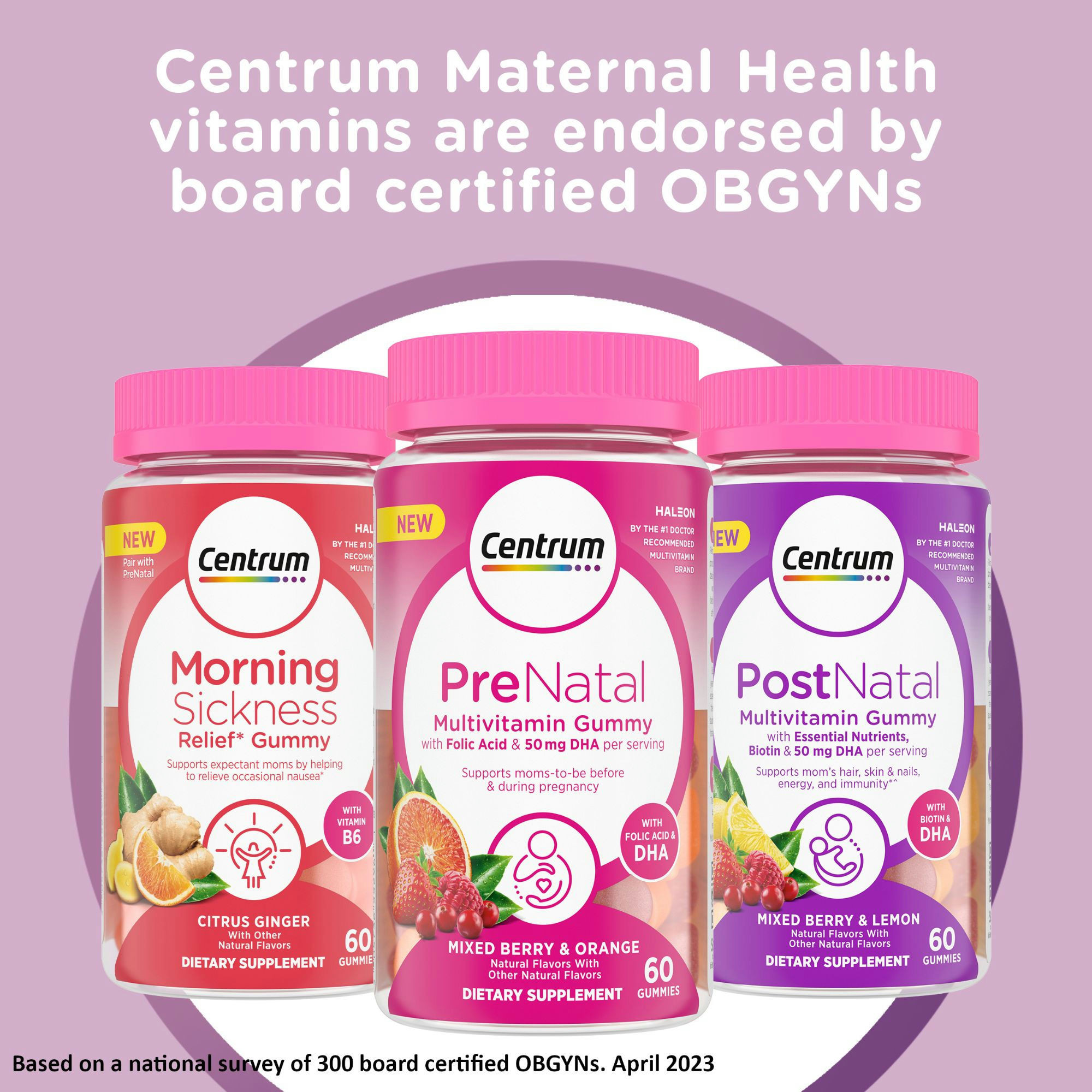 Centrum PreNatal Multivitamin Gummies With Folic Acid & DHA