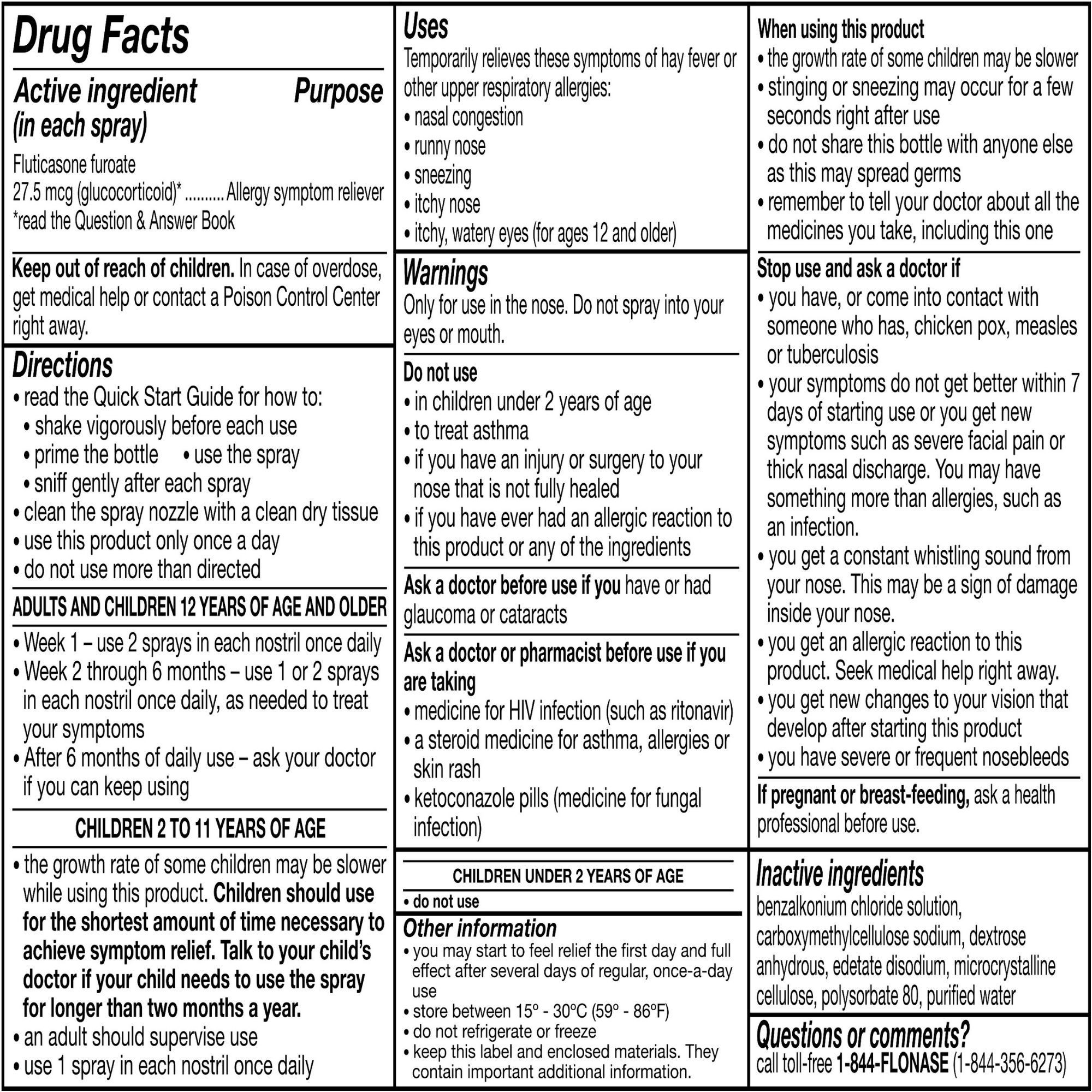 Flonase Children's Sensimist 24 Hour Allergy Relief Nasal Spray
