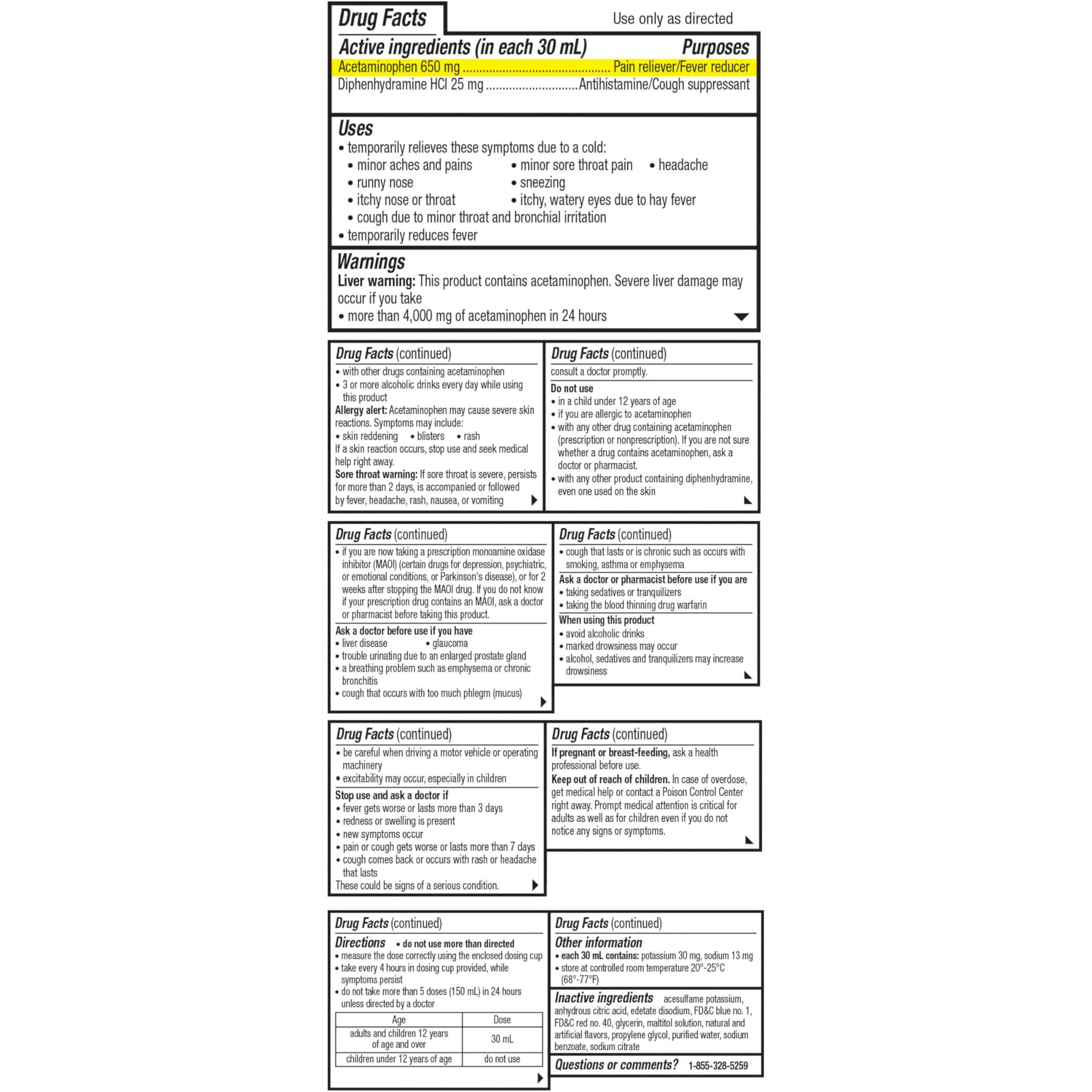Theraflu Nighttime Severe Cold and Cough Medicine for Adults