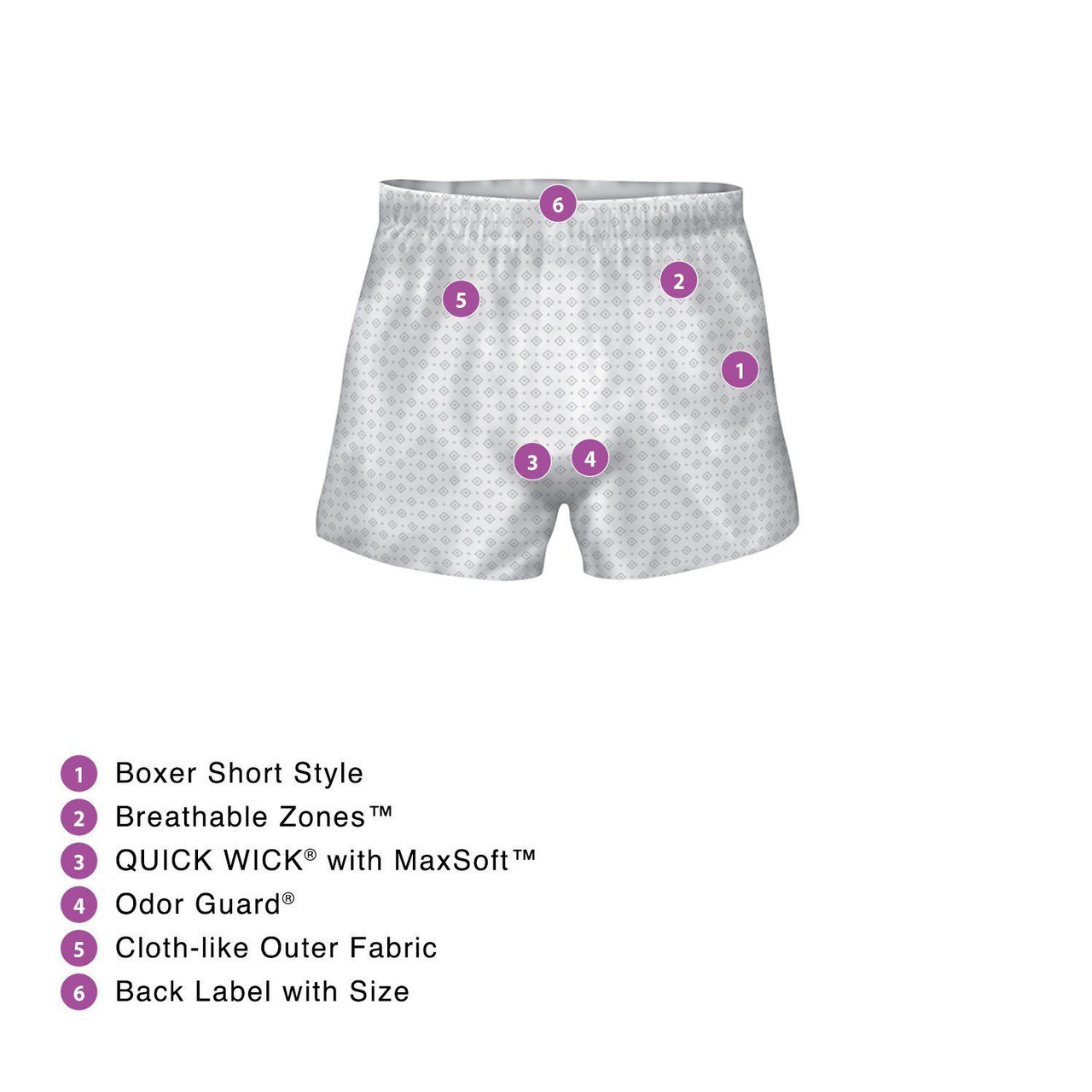 Prevail Pull-Up Diaper Boxers for Men, Maximum