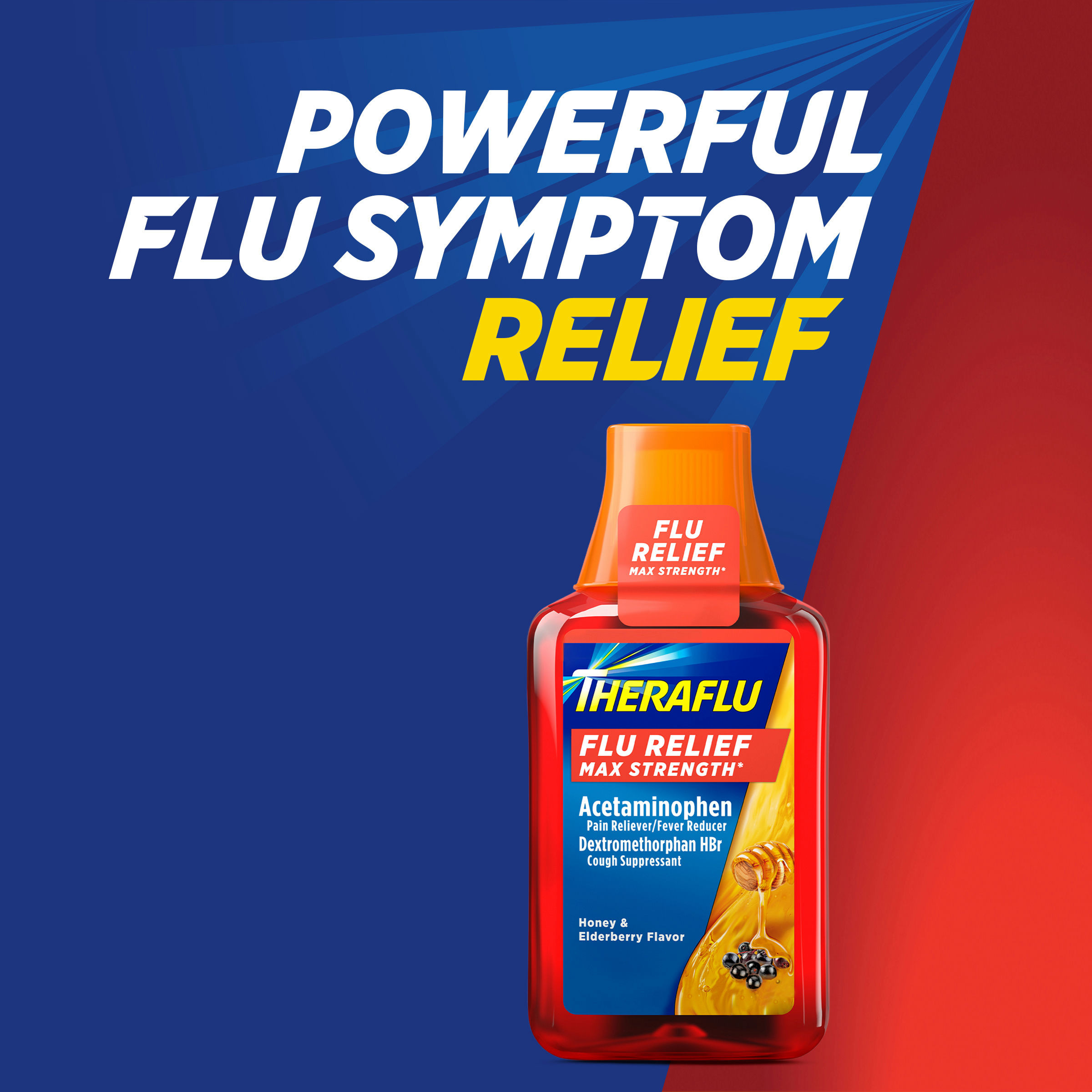 Theraflu Max Strength Daytime Flu Symptom Relief With Acetaminophen And Dextromethorphan Syrup