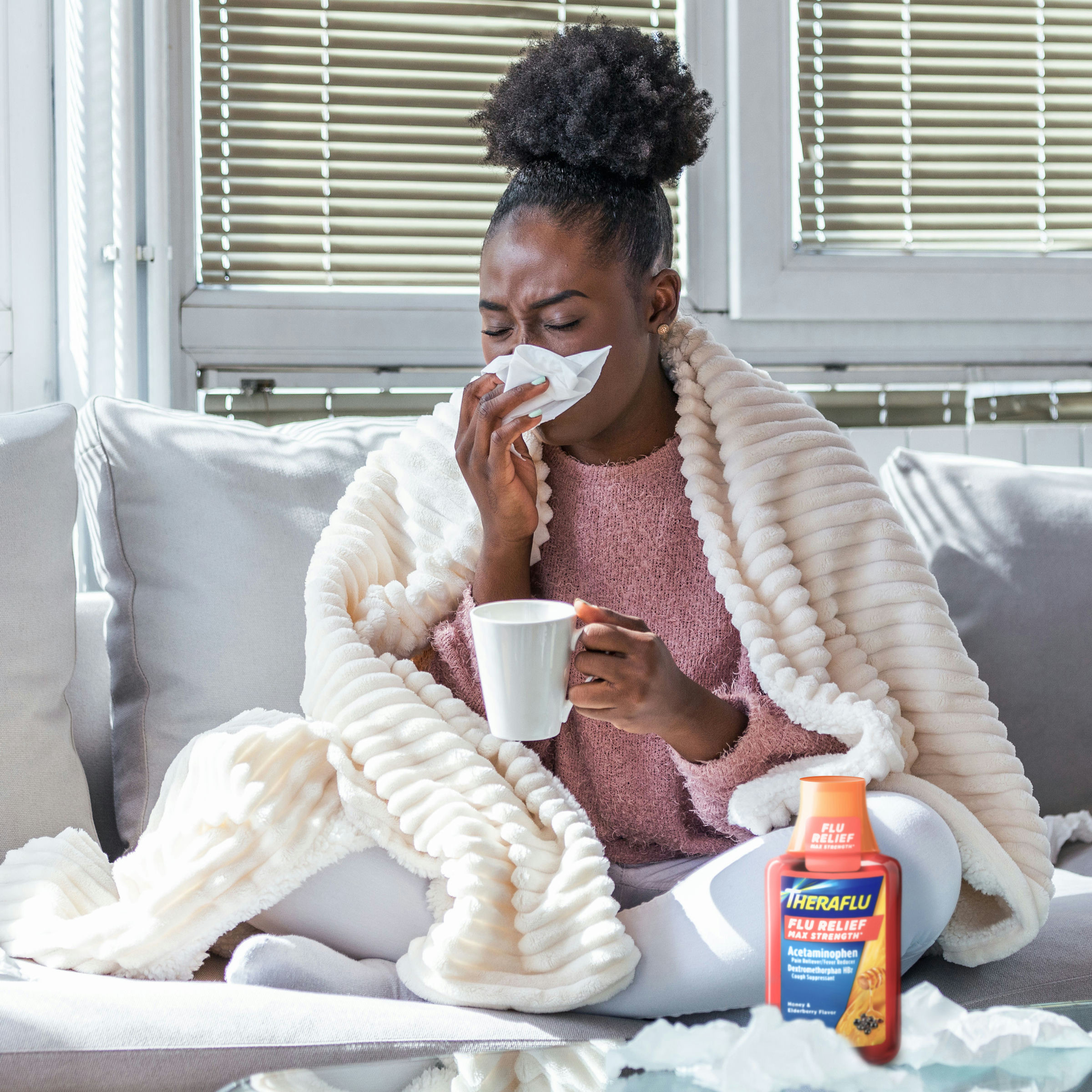 Theraflu Max Strength Daytime Flu Symptom Relief With Acetaminophen And Dextromethorphan Syrup