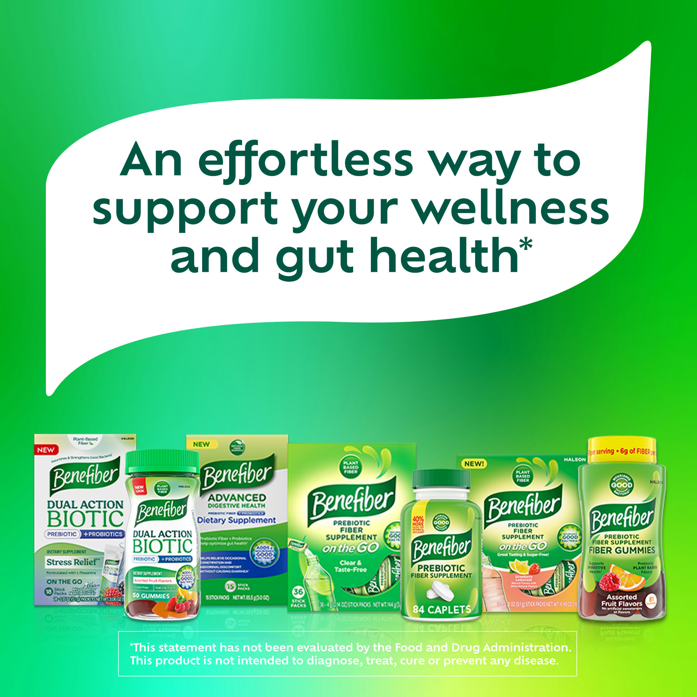 Benefiber Prebiotic Fiber Supplement Chewable Tablets for Digestive Health