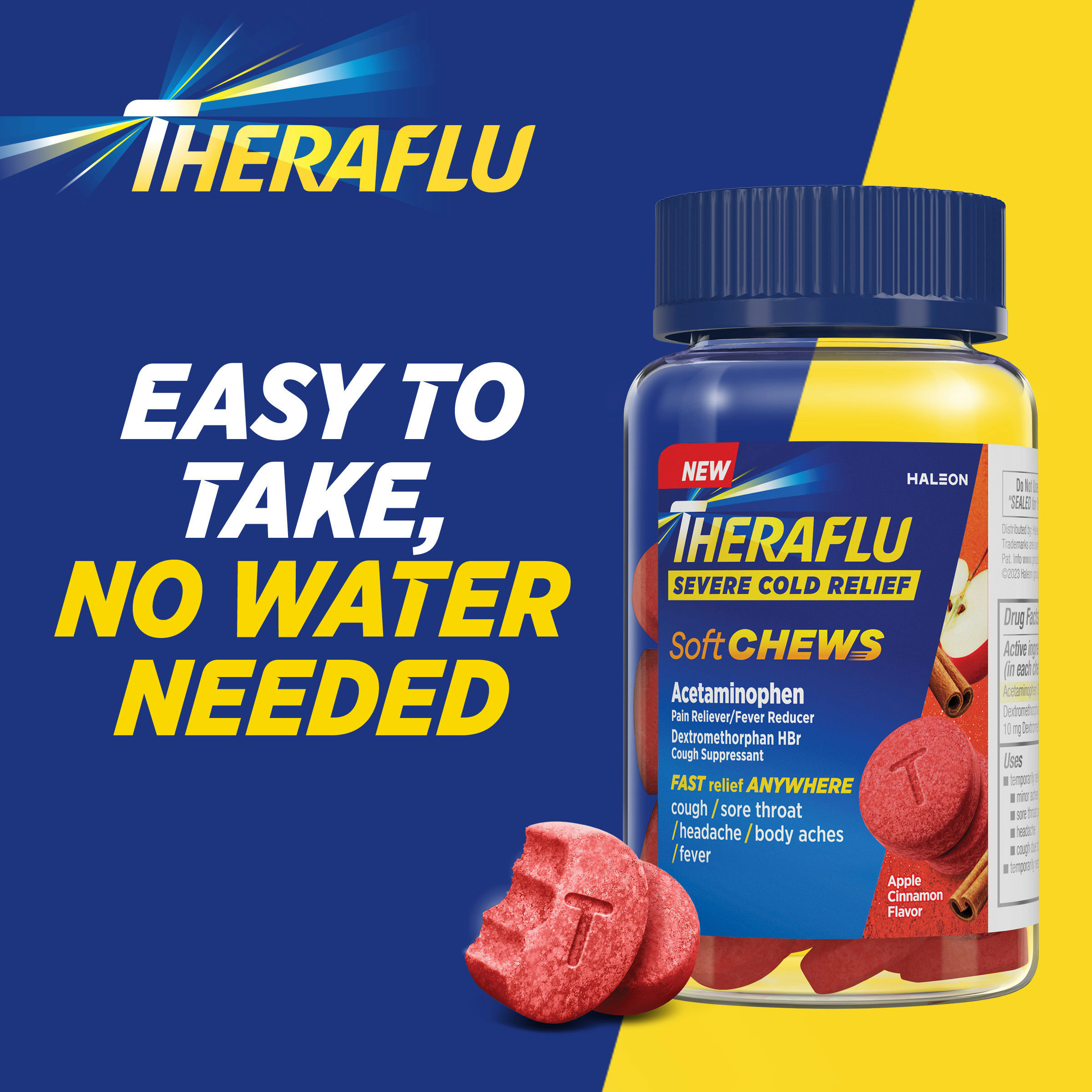 Theraflu Soft Chews Daytime Severe Cold Relief