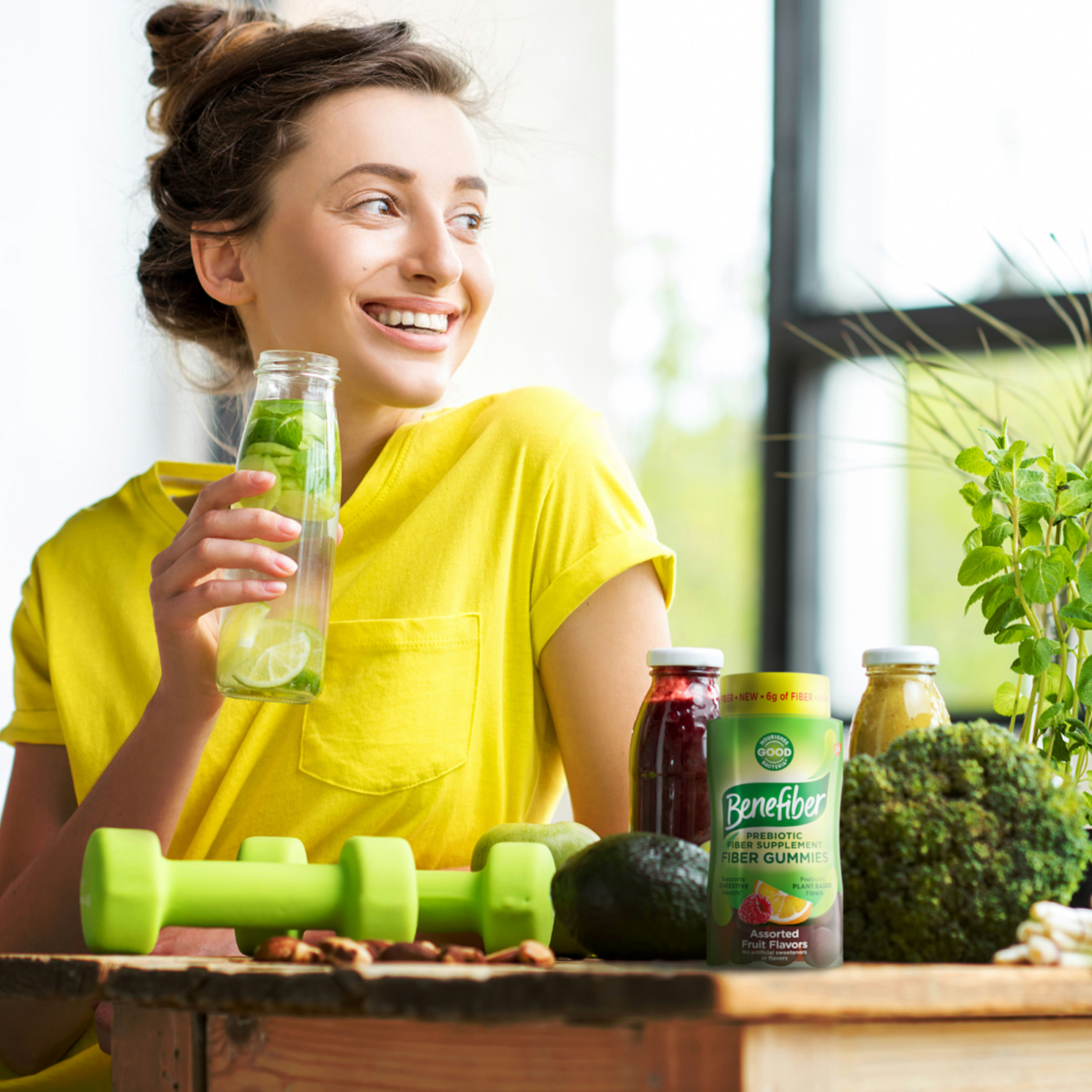 Benefiber Prebiotic Fiber Supplement Gummies for Digestive Health