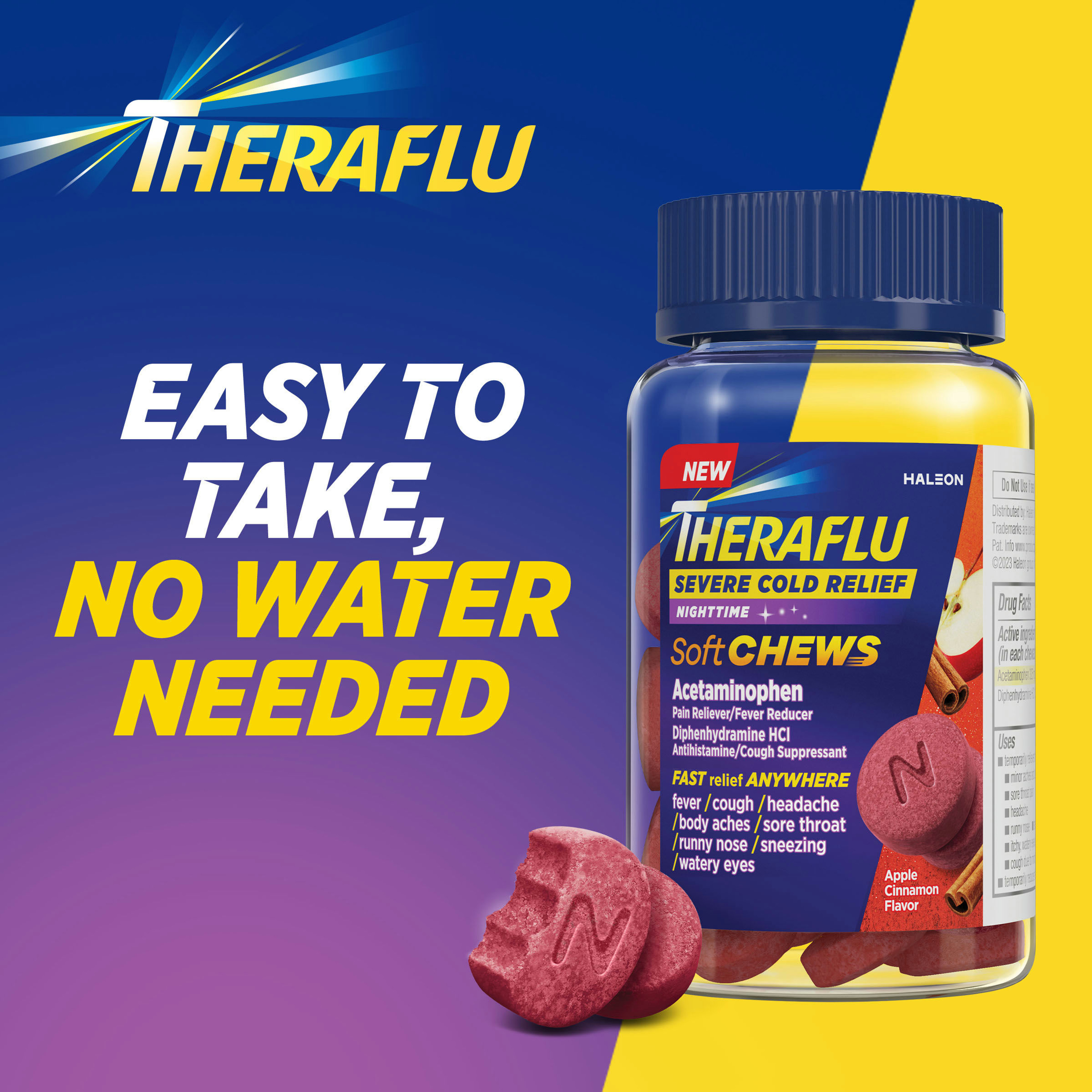 Theraflu Soft Chews Nighttime Severe Cold Relief