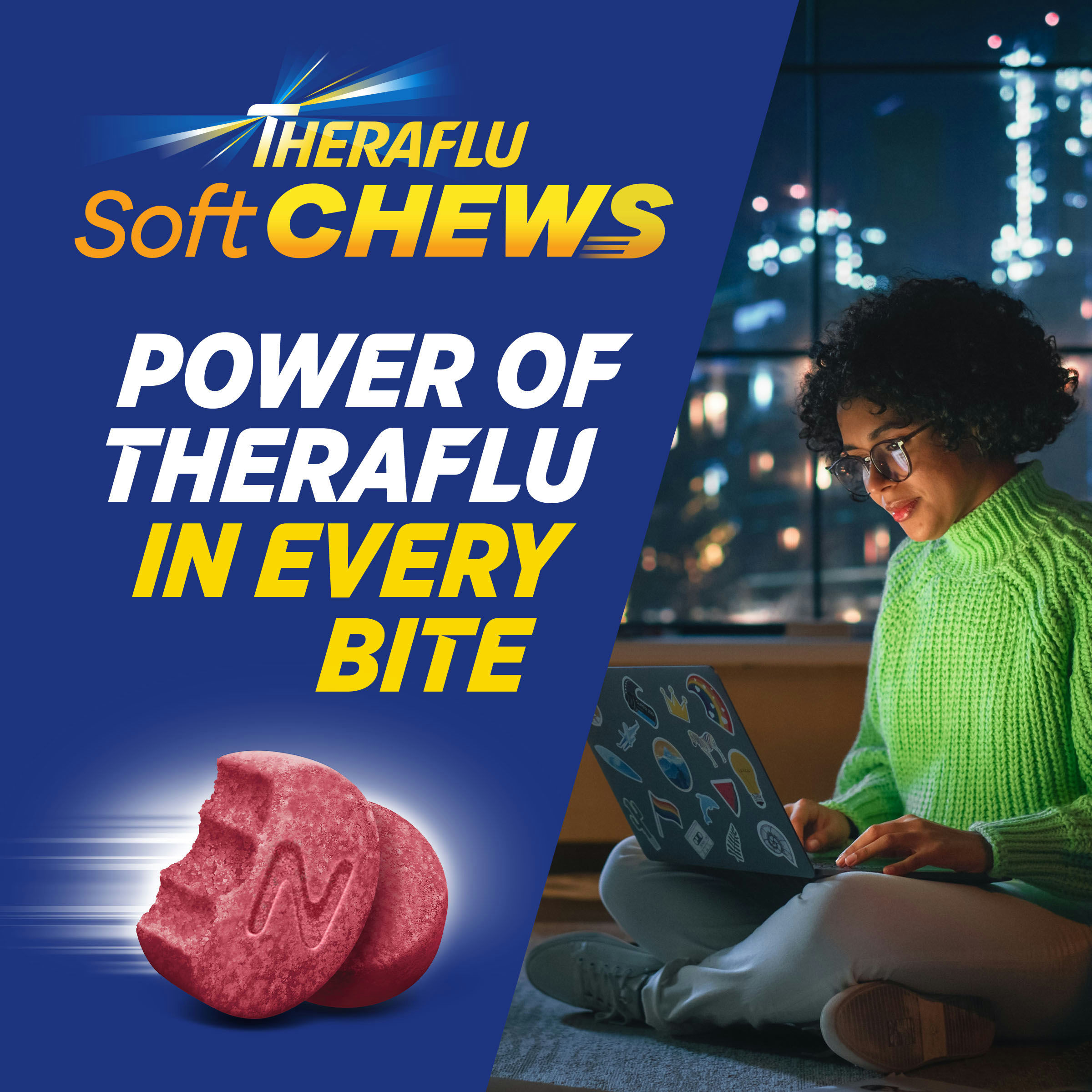 Theraflu Soft Chews Nighttime Severe Cold Relief