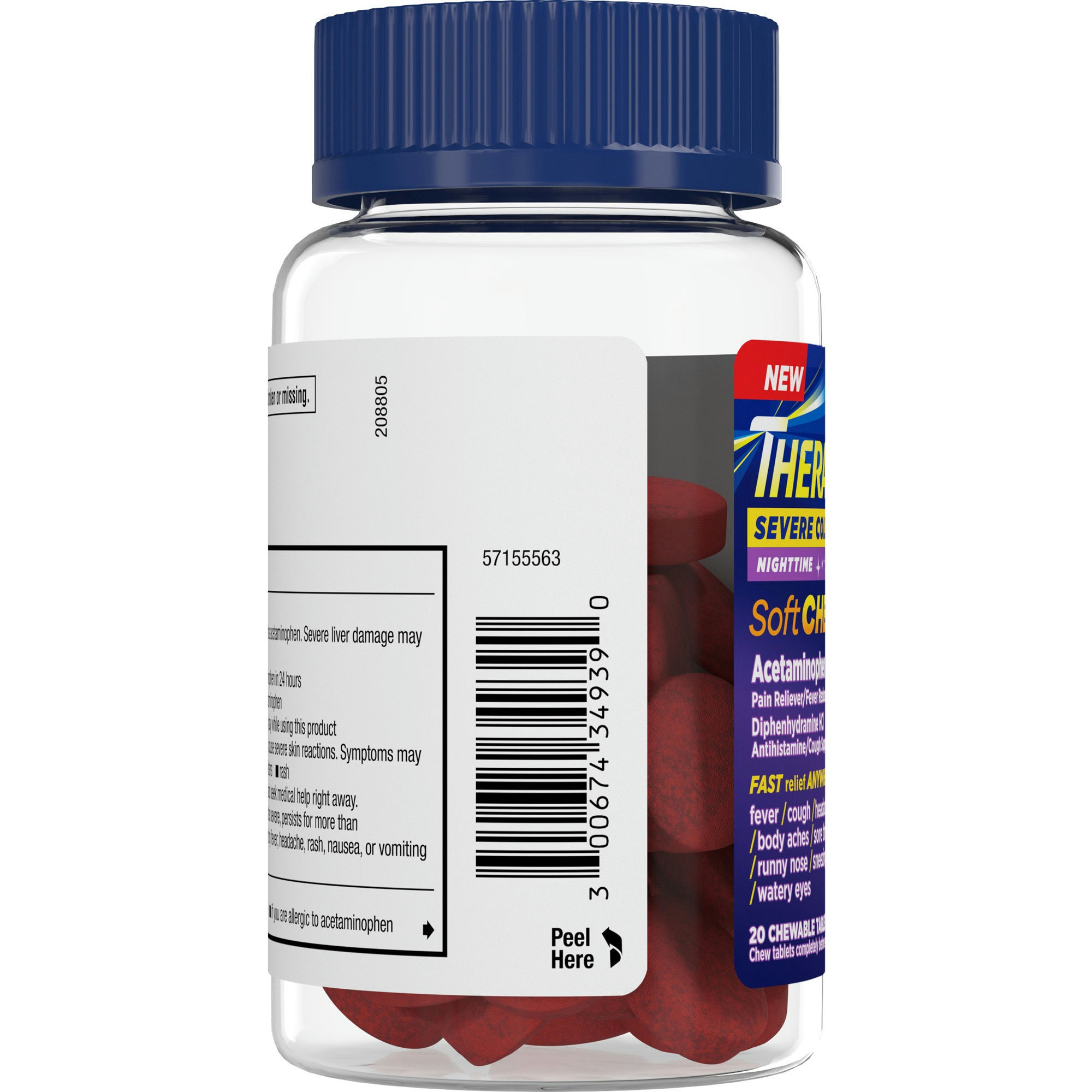 Theraflu Soft Chews Nighttime Severe Cold Relief