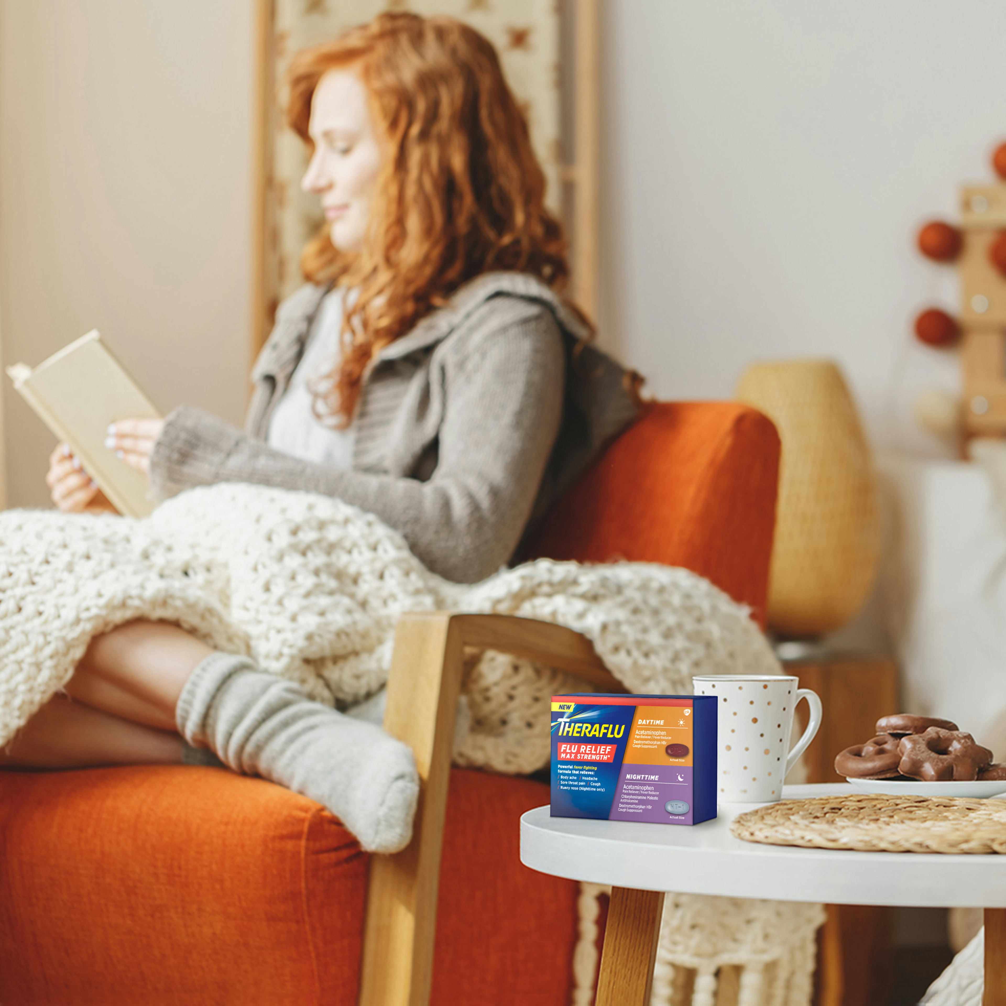 Theraflu Max Strength Daytime & Nighttime Flu Symptom Relief Combo Pack Caplets