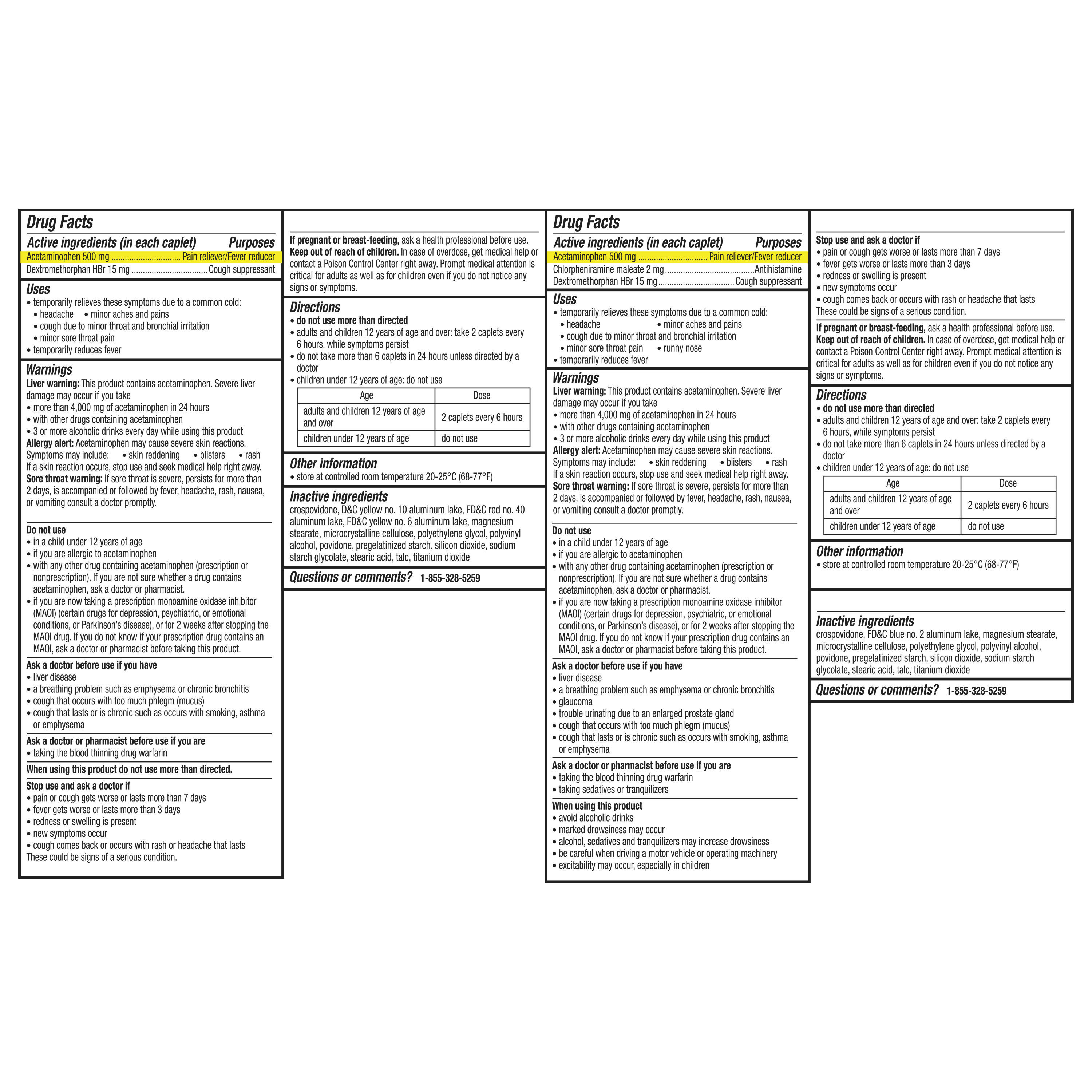 Theraflu Max Strength Daytime & Nighttime Flu Symptom Relief Combo Pack Caplets