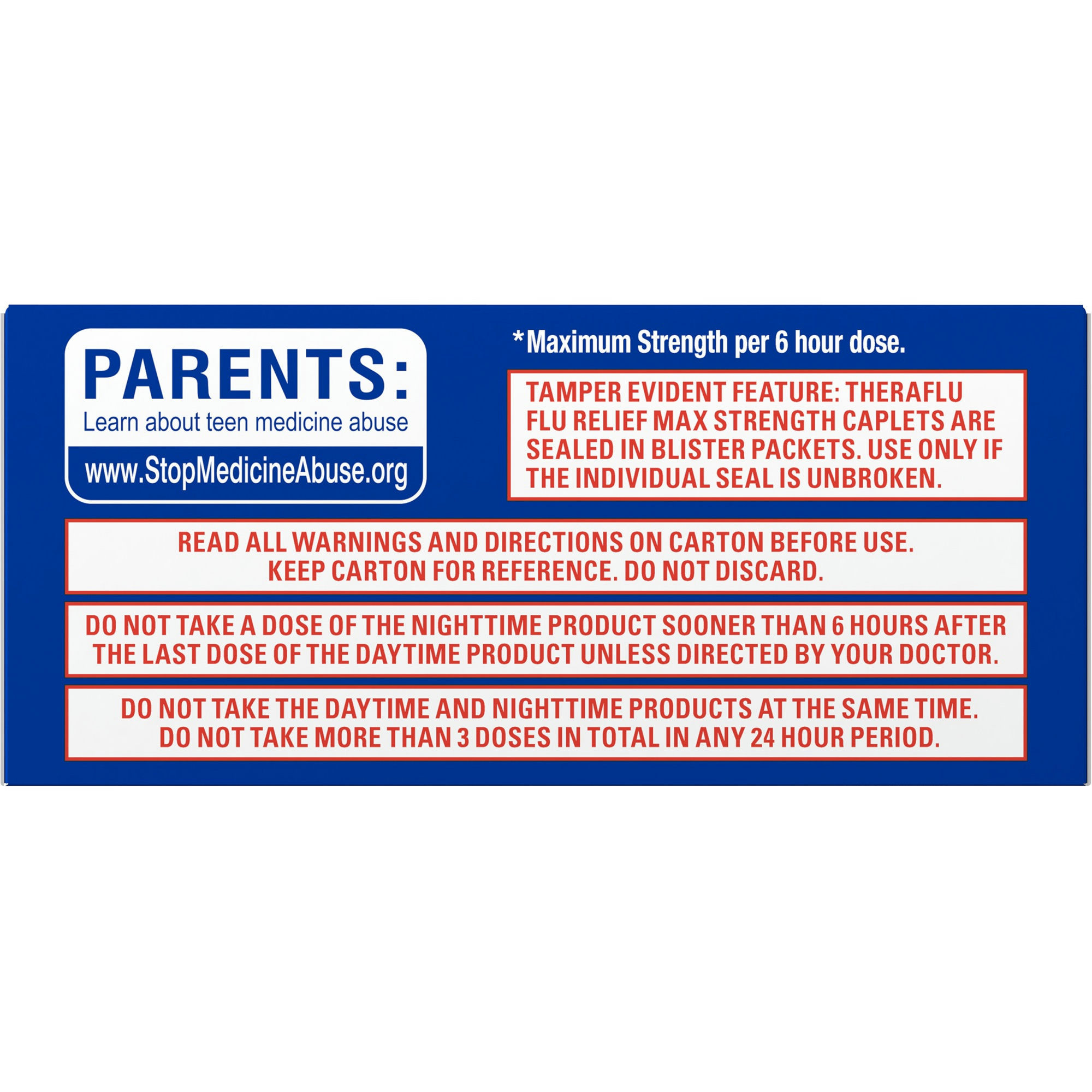 Theraflu Max Strength Daytime & Nighttime Flu Symptom Relief Combo Pack Caplets