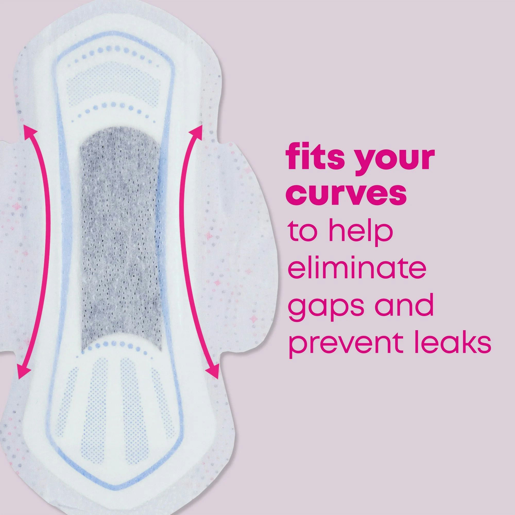 U by Kotex Balance Sized for Teens Ultra Thin Pads with Wings, Heavy Absorbency