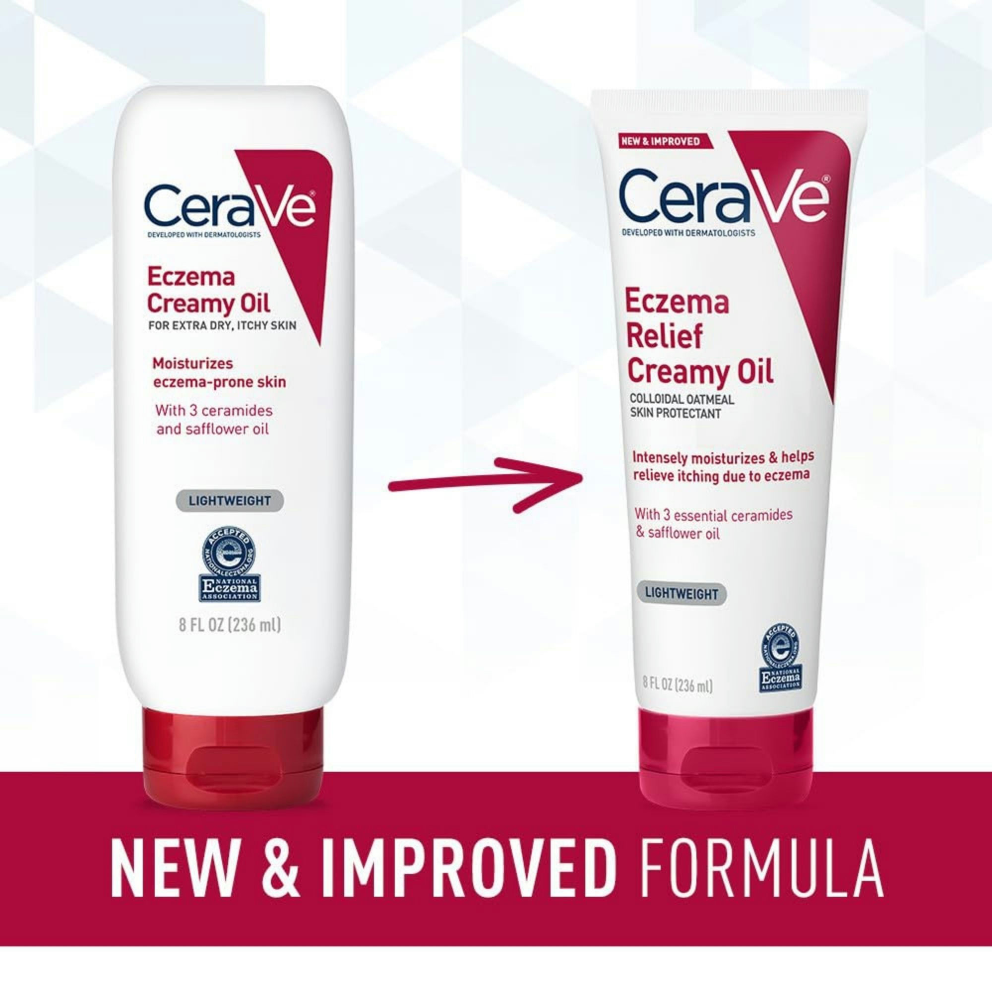 CeraVe Eczema Relief Creamy Oil Colloidal Oatmeal Skin Protectant