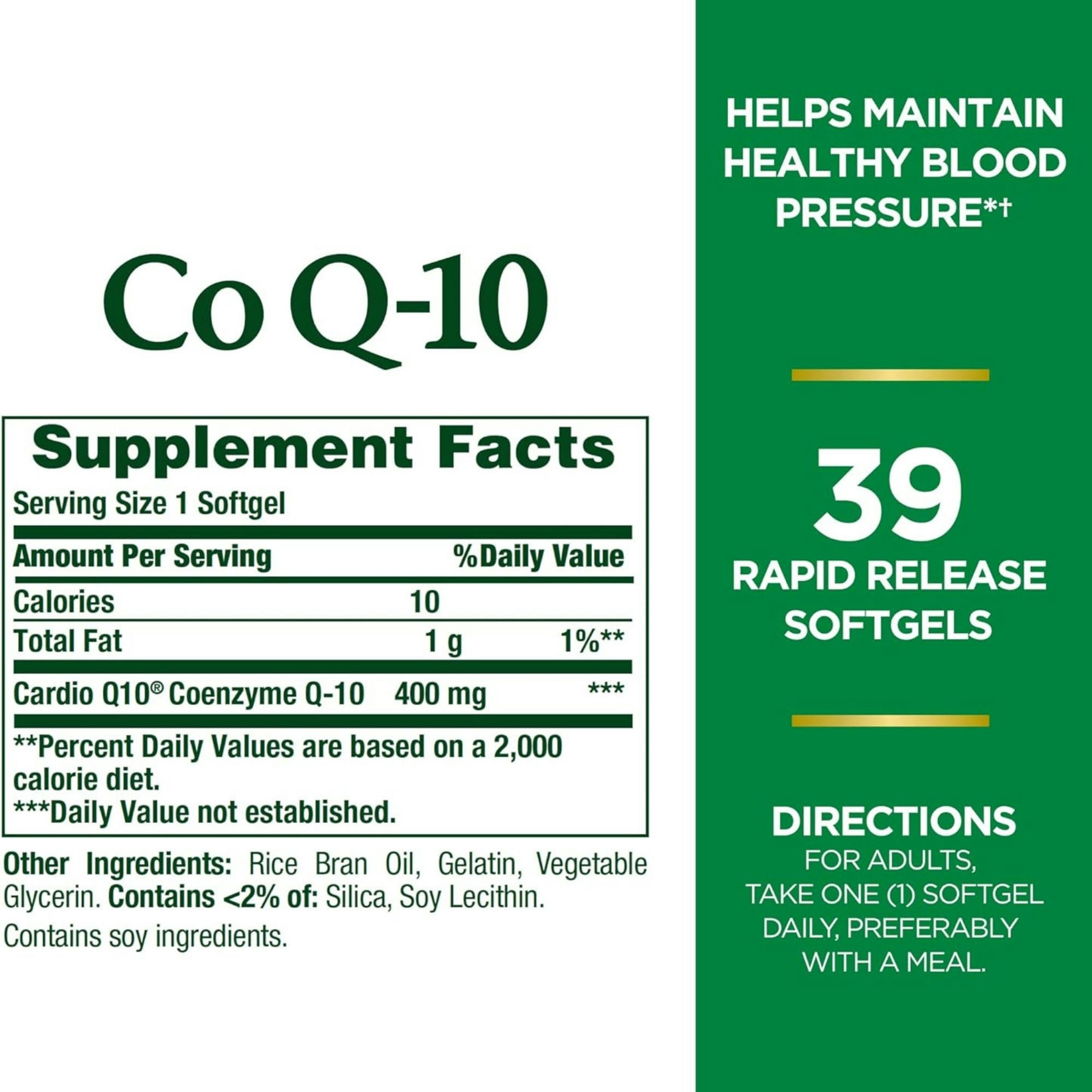Nature's Bounty COQ10 Dietary Supplement, 400 mg
