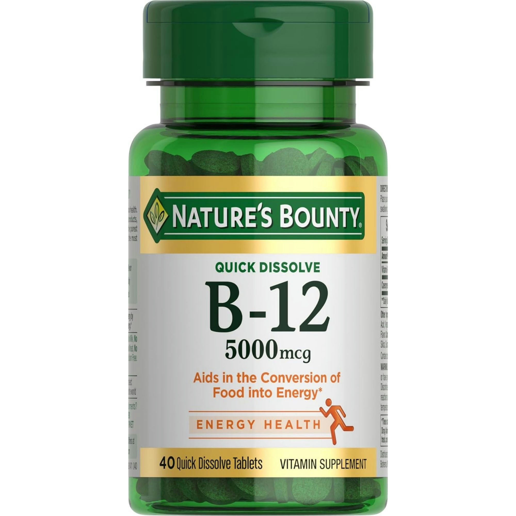 Nature's Bounty Quick Dissolve Vitamin B-12, 5000 mcg