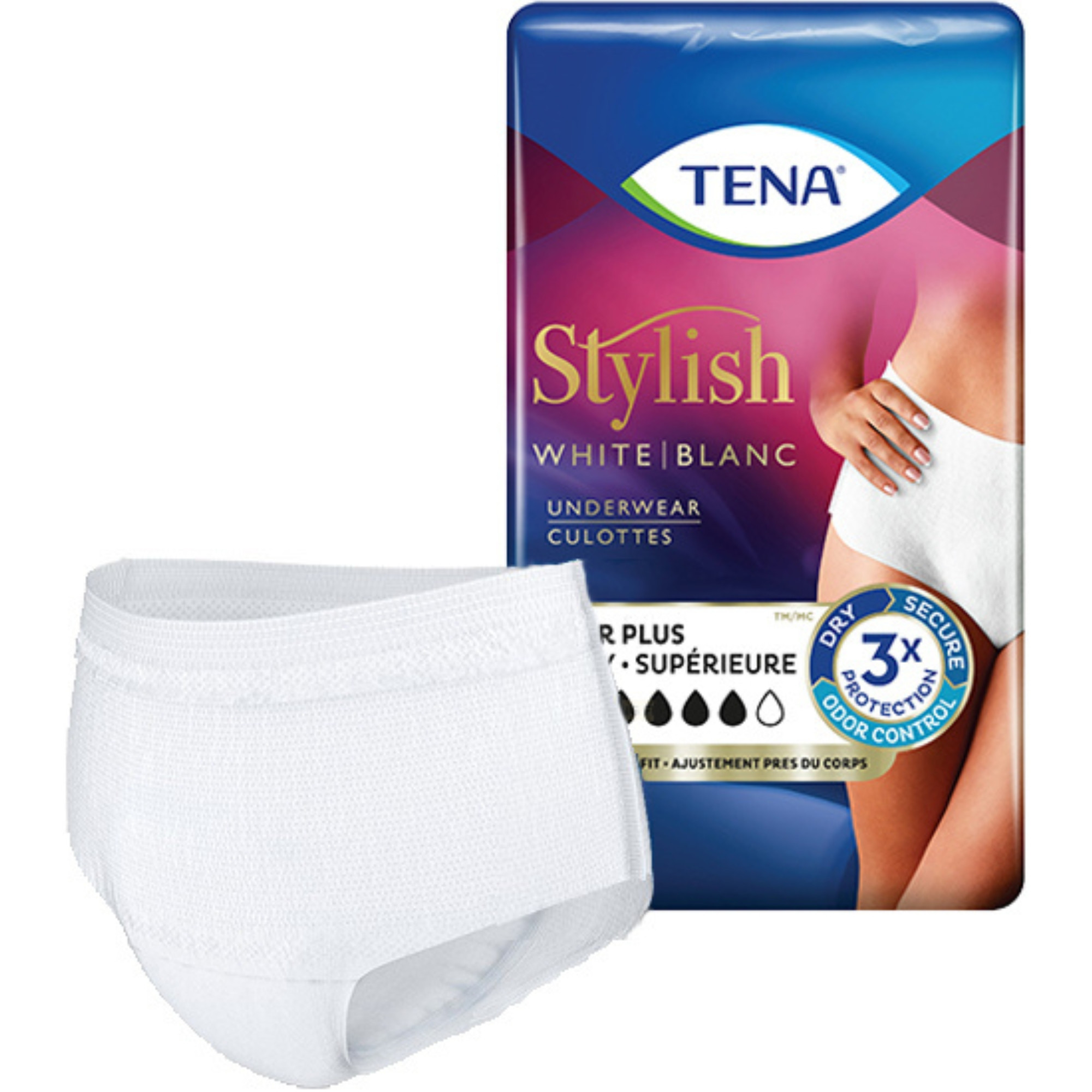 TENA Women Super Plus Heavy Protective Incontinence Underwear, Super Absorbency