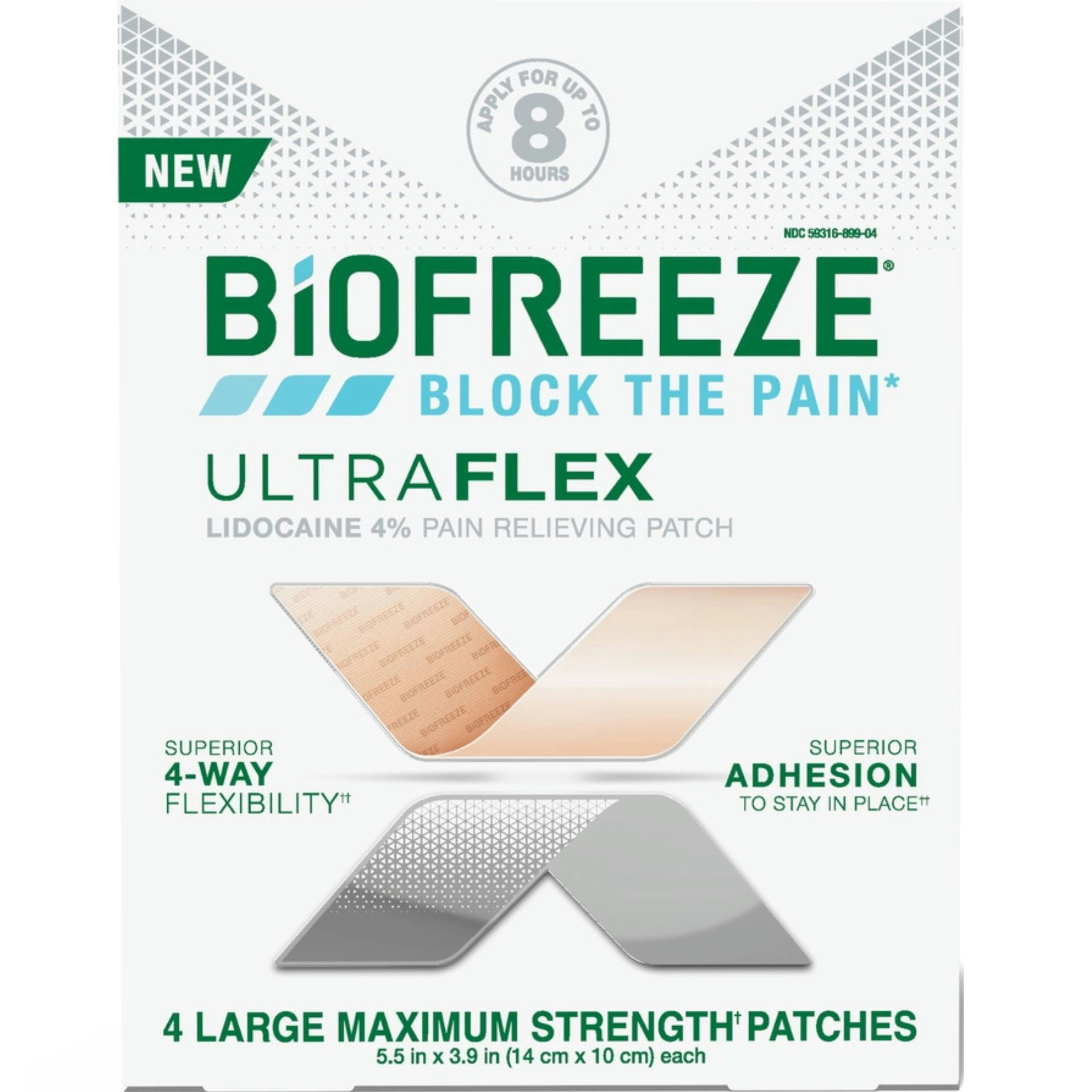 Biofreeze UltraFlex Lidocaine Pain Relieving Patches