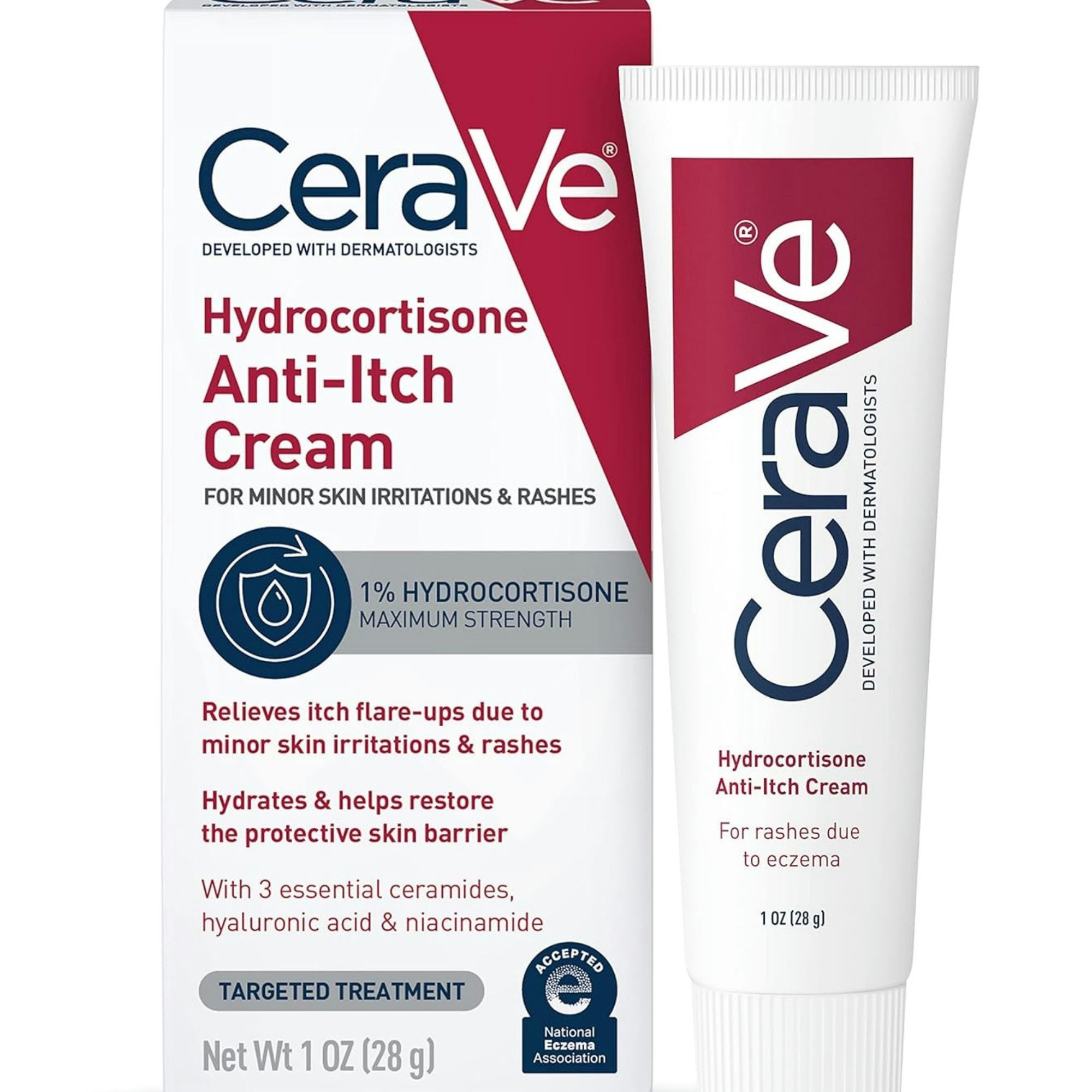 CeraVe Maximum Strength 1% Hydrocortisone Anti-Itch Cream