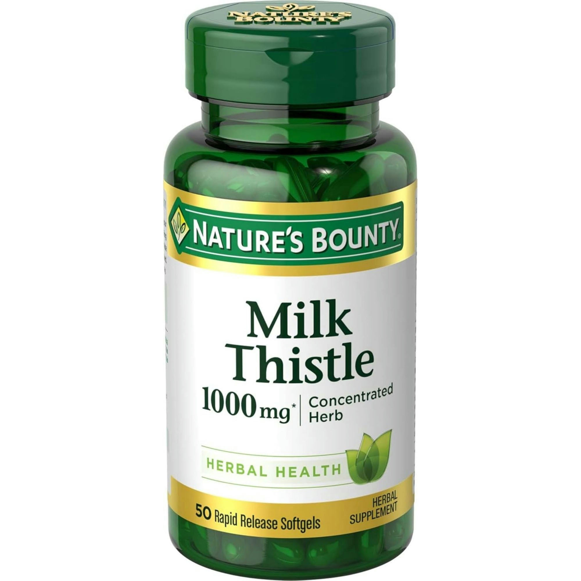 Nature's Bounty Milk Thistle Herbal Supplement, 1000 mg