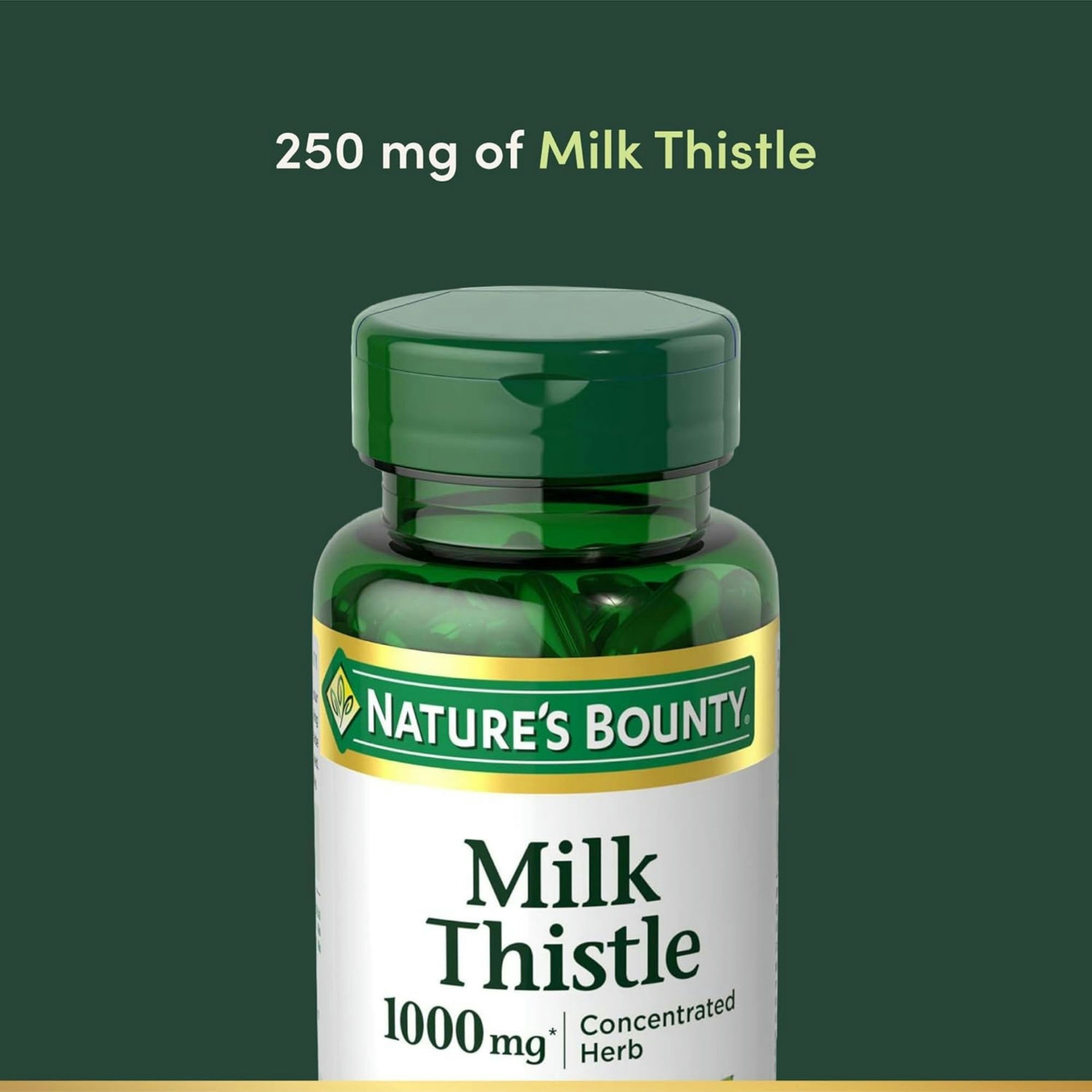 Nature's Bounty Milk Thistle Herbal Supplement, 1000 mg