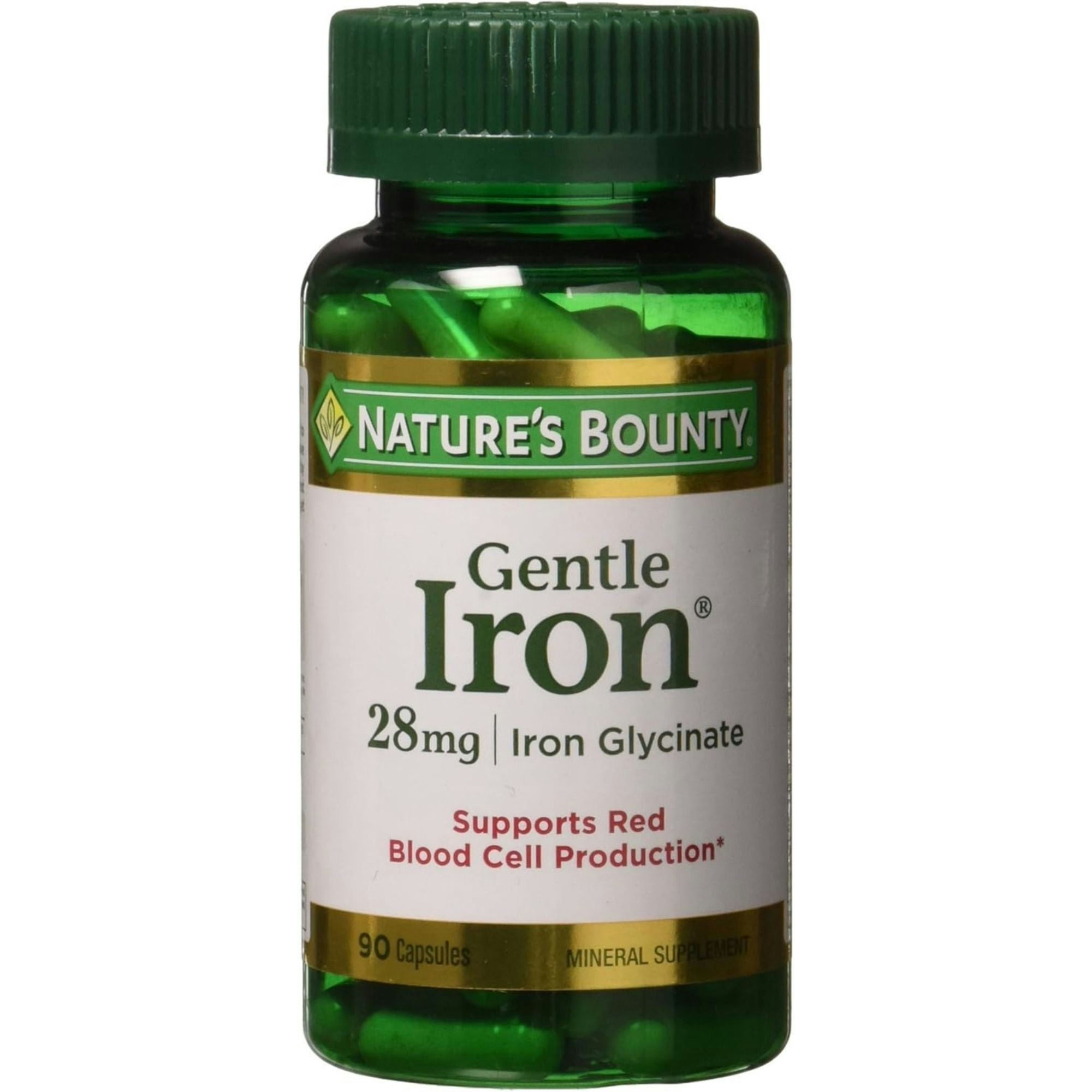 Nature's Bounty Gentle Iron Mineral Supplement, 28 mg
