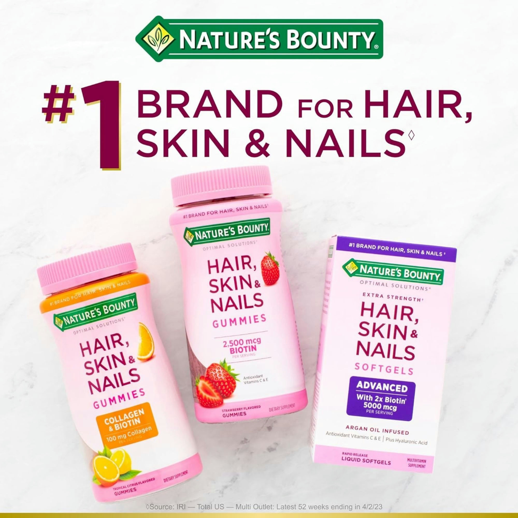 Nature's Bounty Optimal Solutions Gorgeous Sleep Melatonin & Collagen Gummies