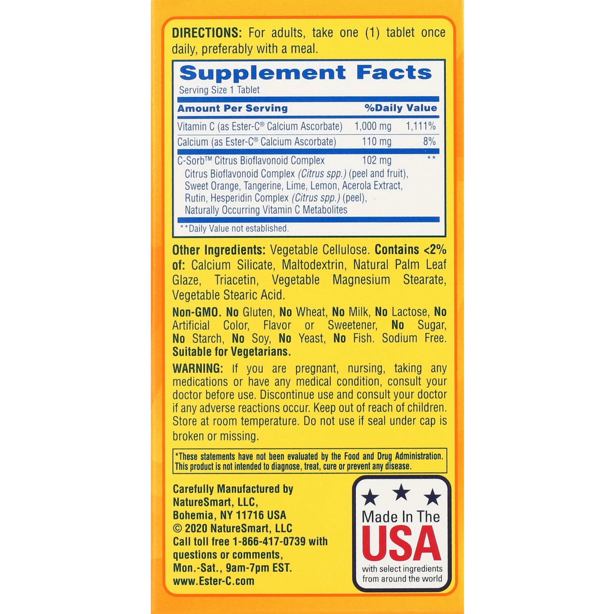 Ester-C Vitamin C Immune Support Supplement, 1000 mg