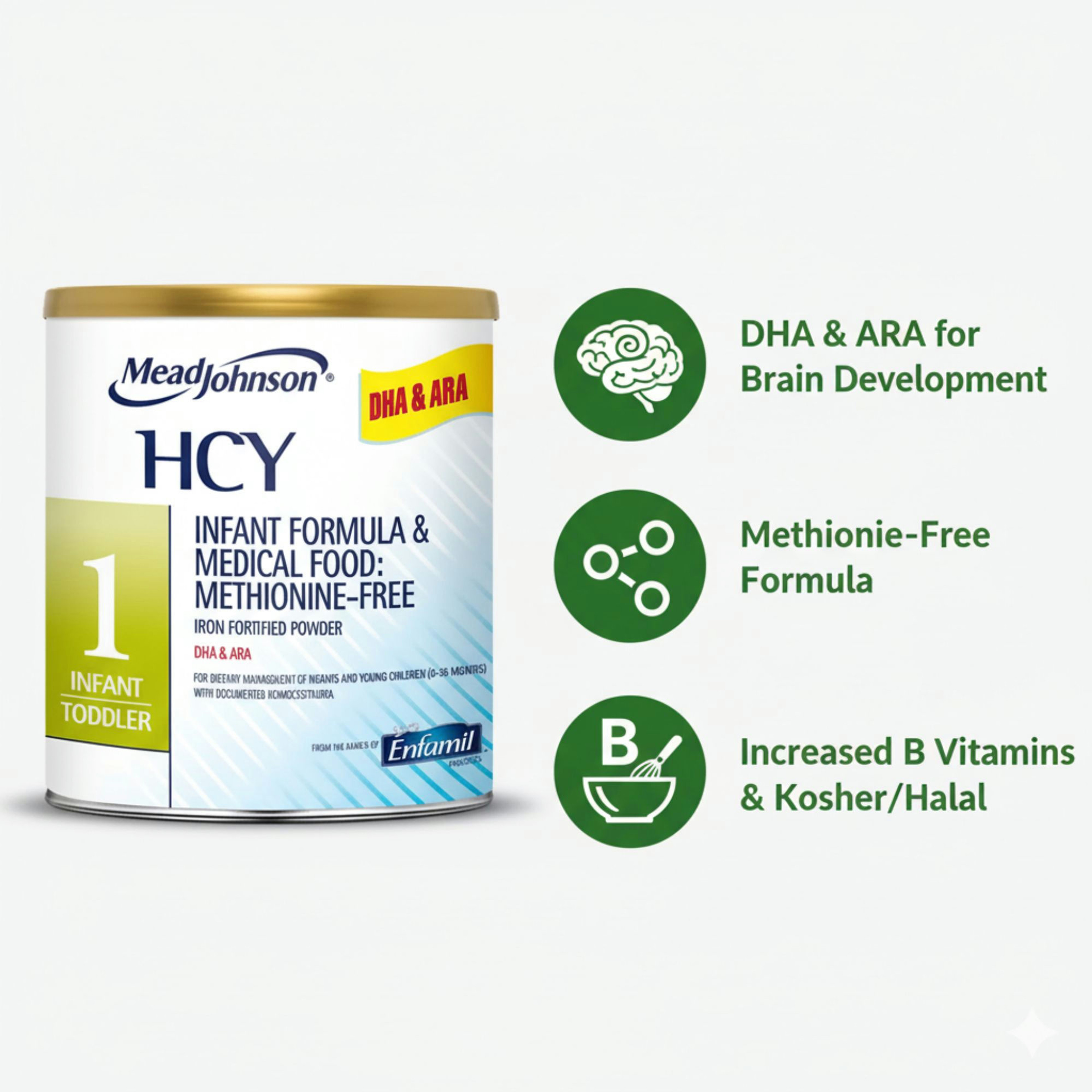 Mead Johnson HCY 1 Infant Formula & Medical Food