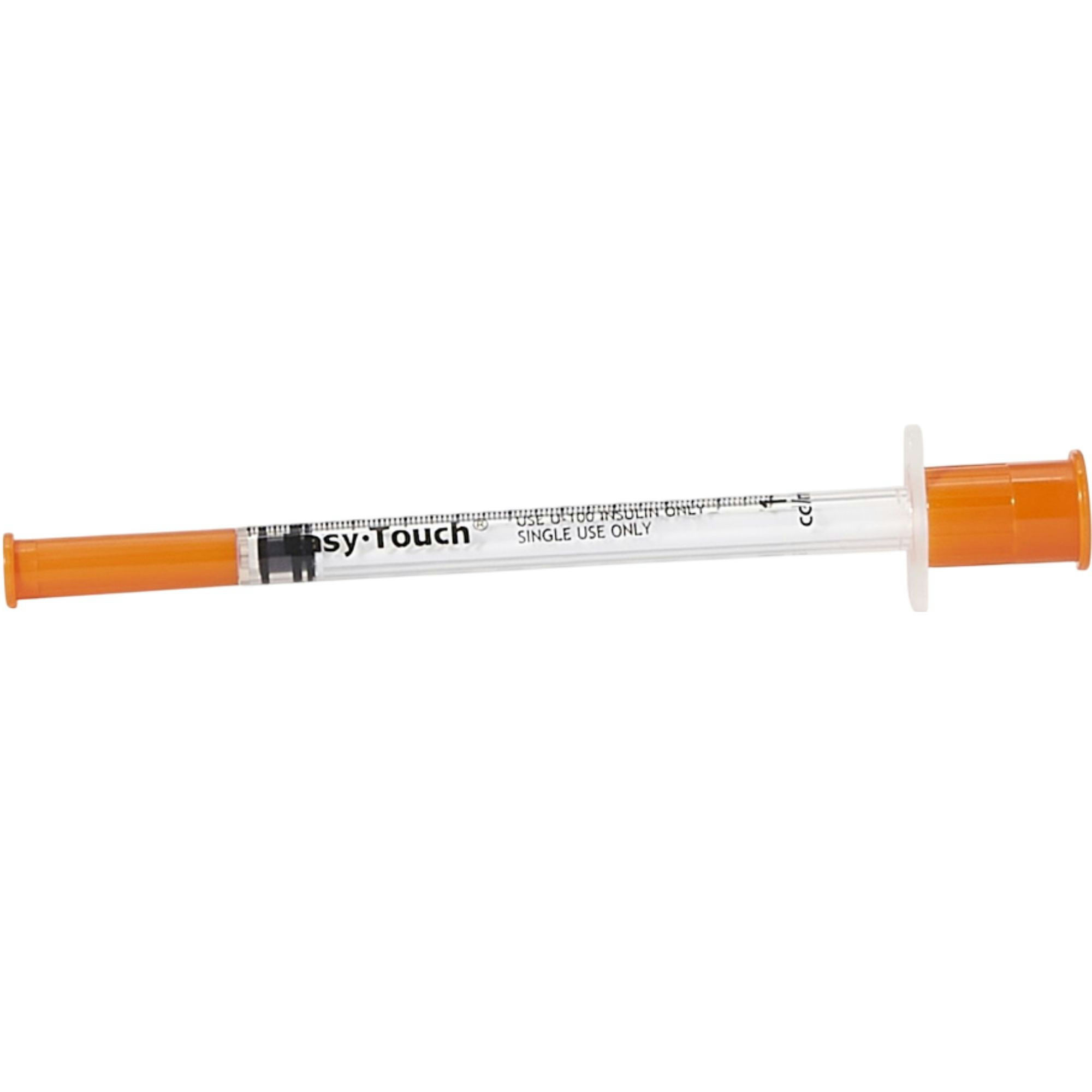 Easy Touch U-100 Insulin Syringe With Needle, 29 gauge