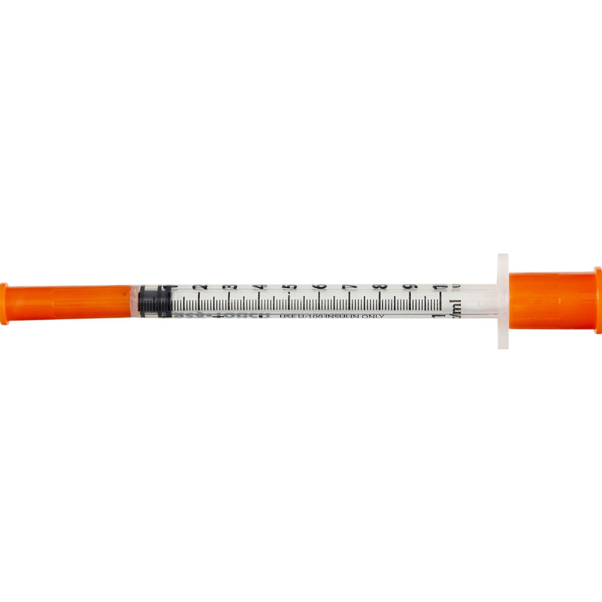 Easy Touch U-100 Insulin Syringe With Needle, 27 gauge