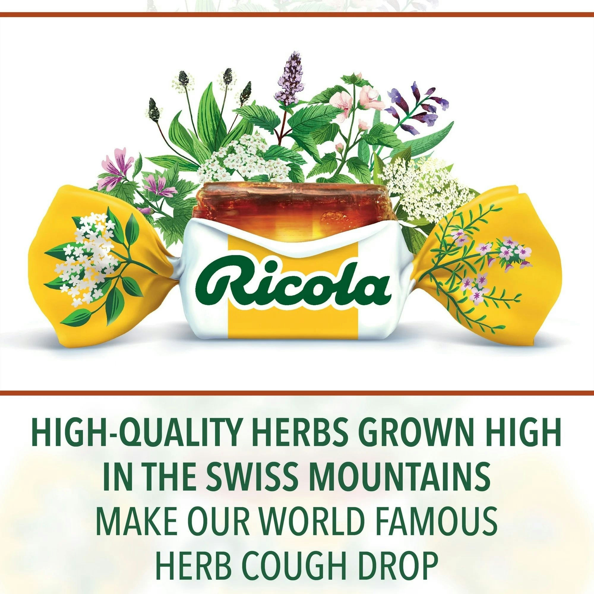 Ricola Cough Drops Made with Swiss Alpine Herbs