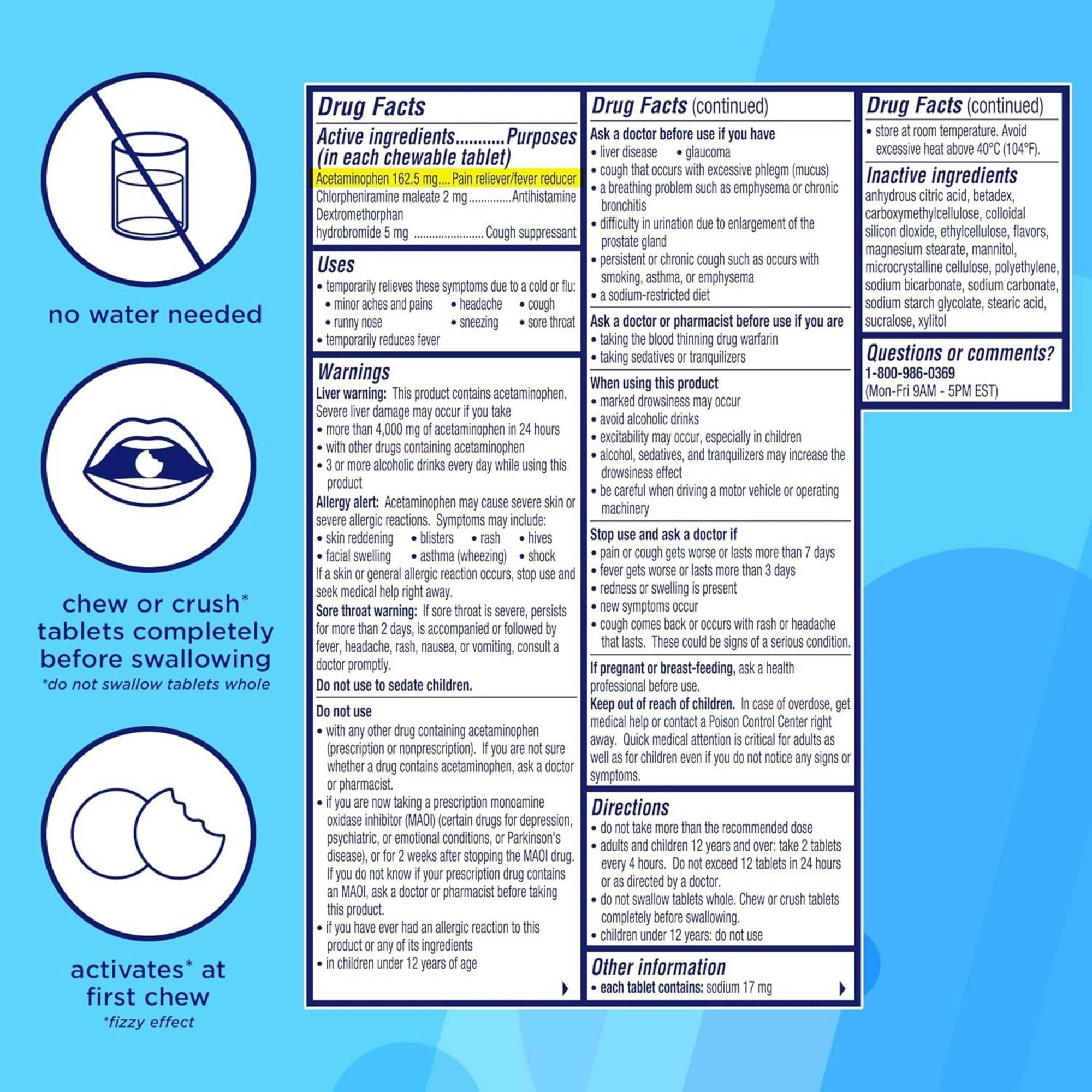 Alka-Seltzer Plus Cold & Flu Fizzy Chews