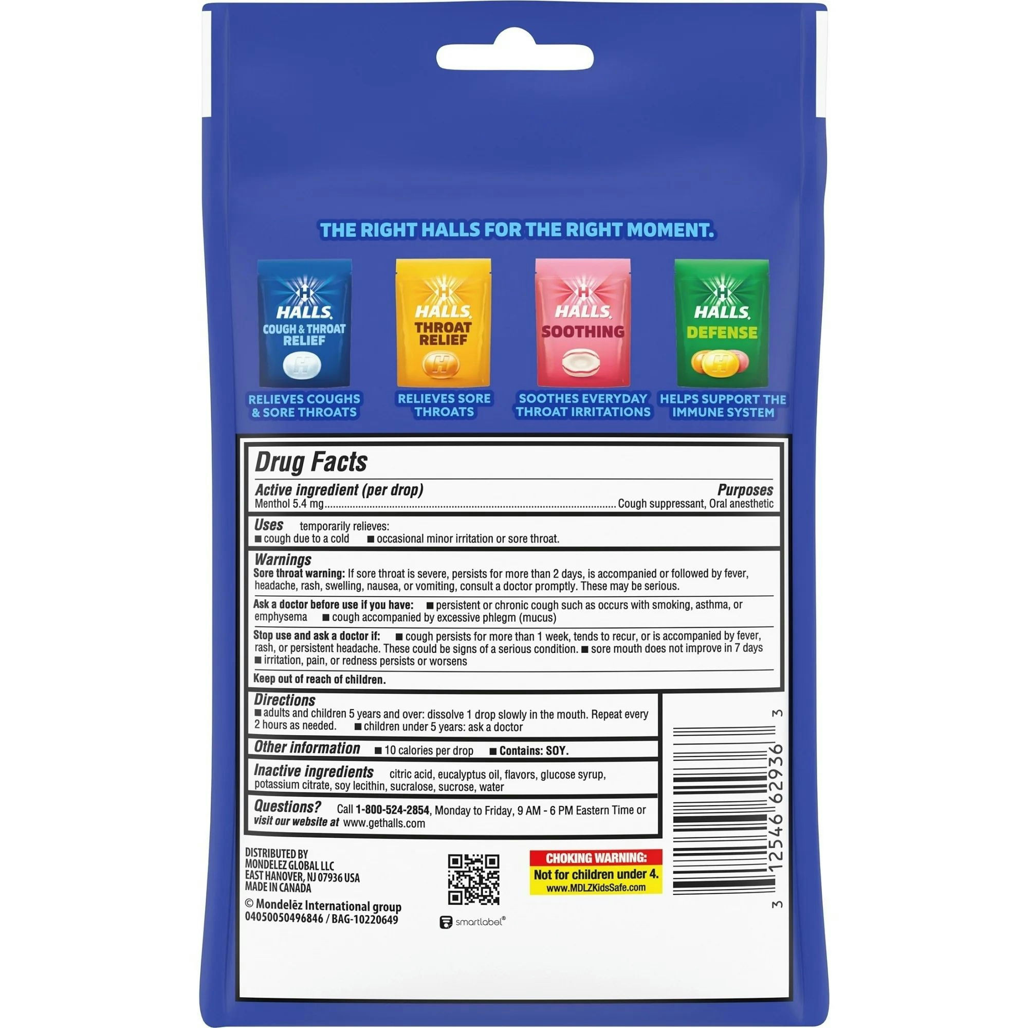 HALLS Cough and Throat Relief Cough Drops