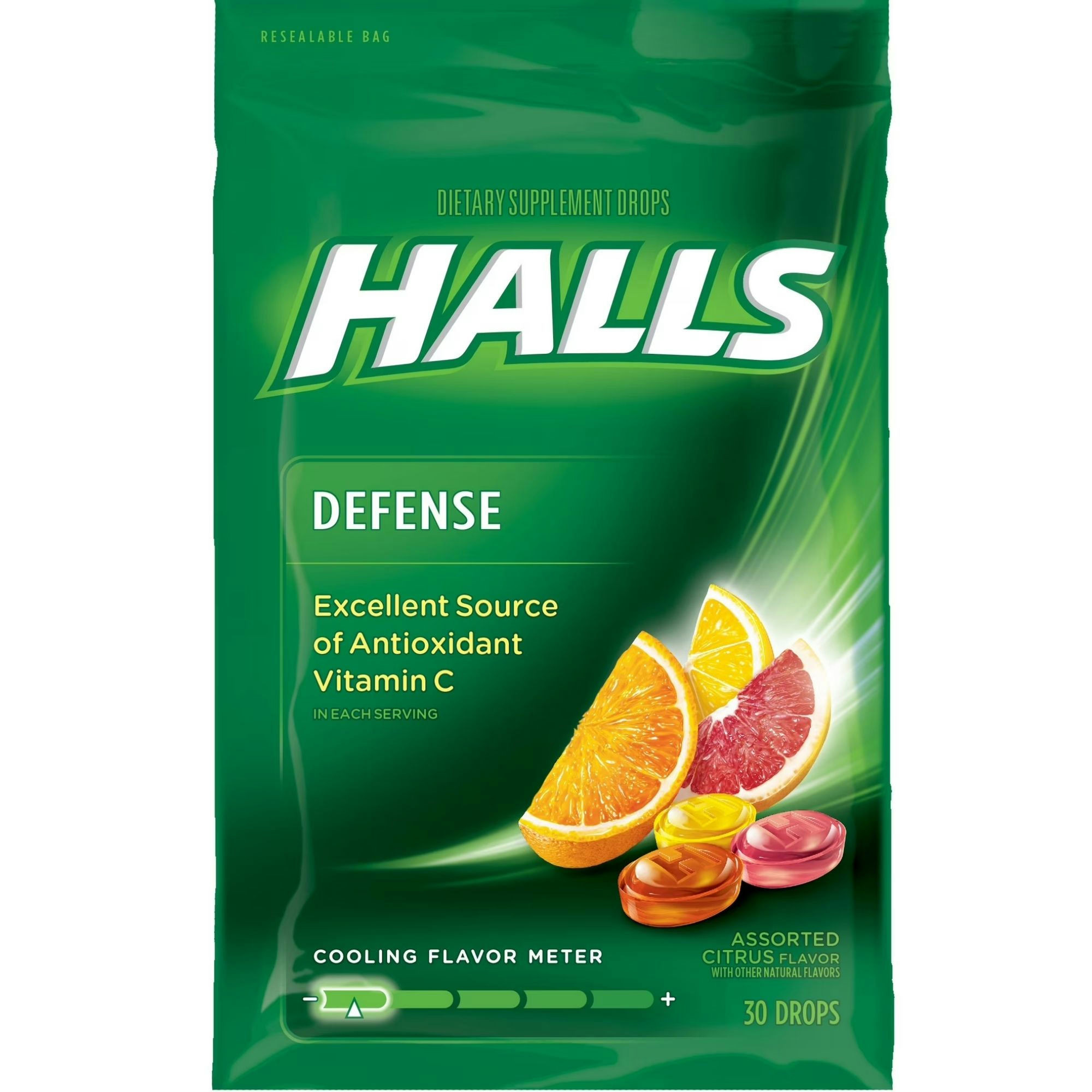HALLS Immune System Defense Supplement Drops