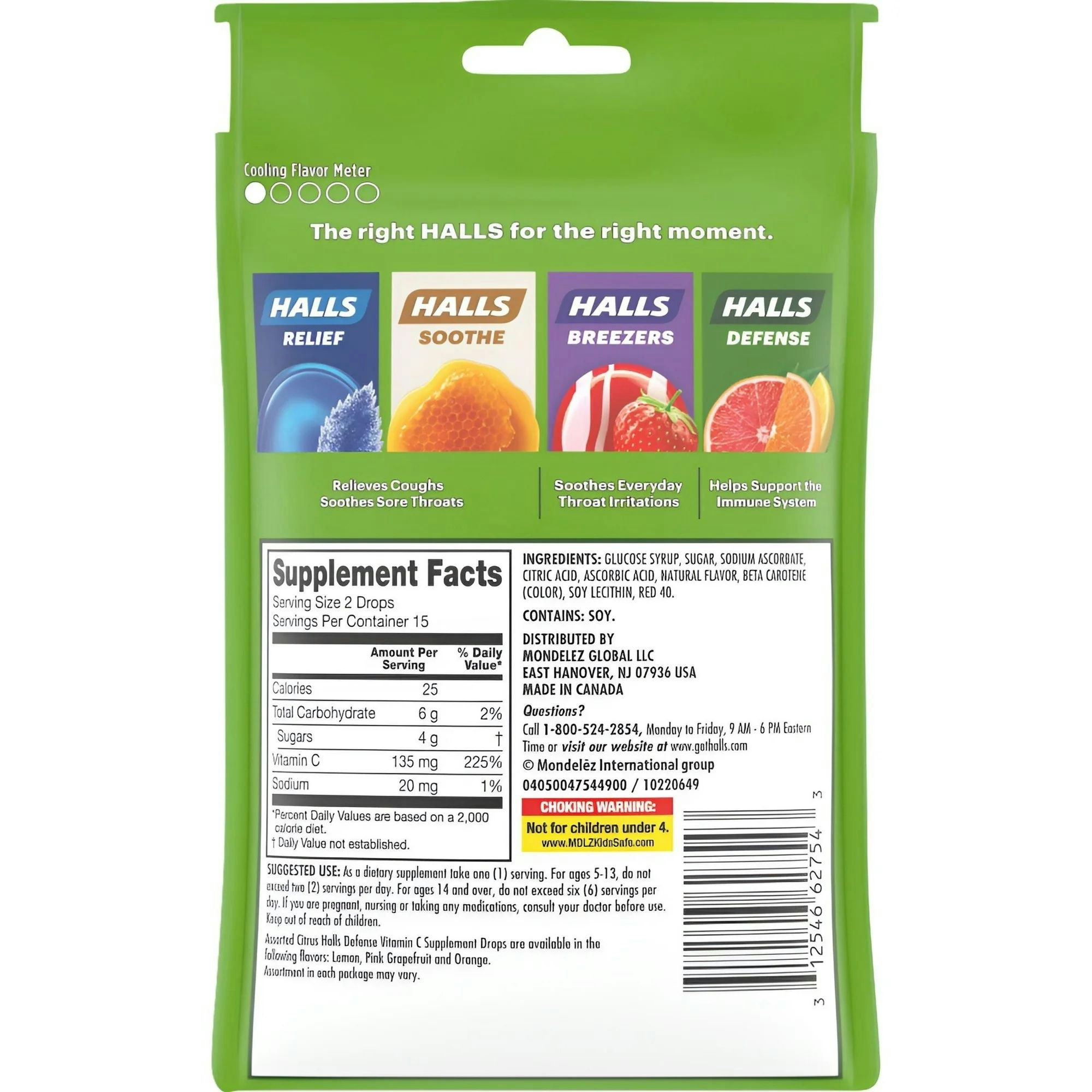 HALLS Immune System Defense Supplement Drops