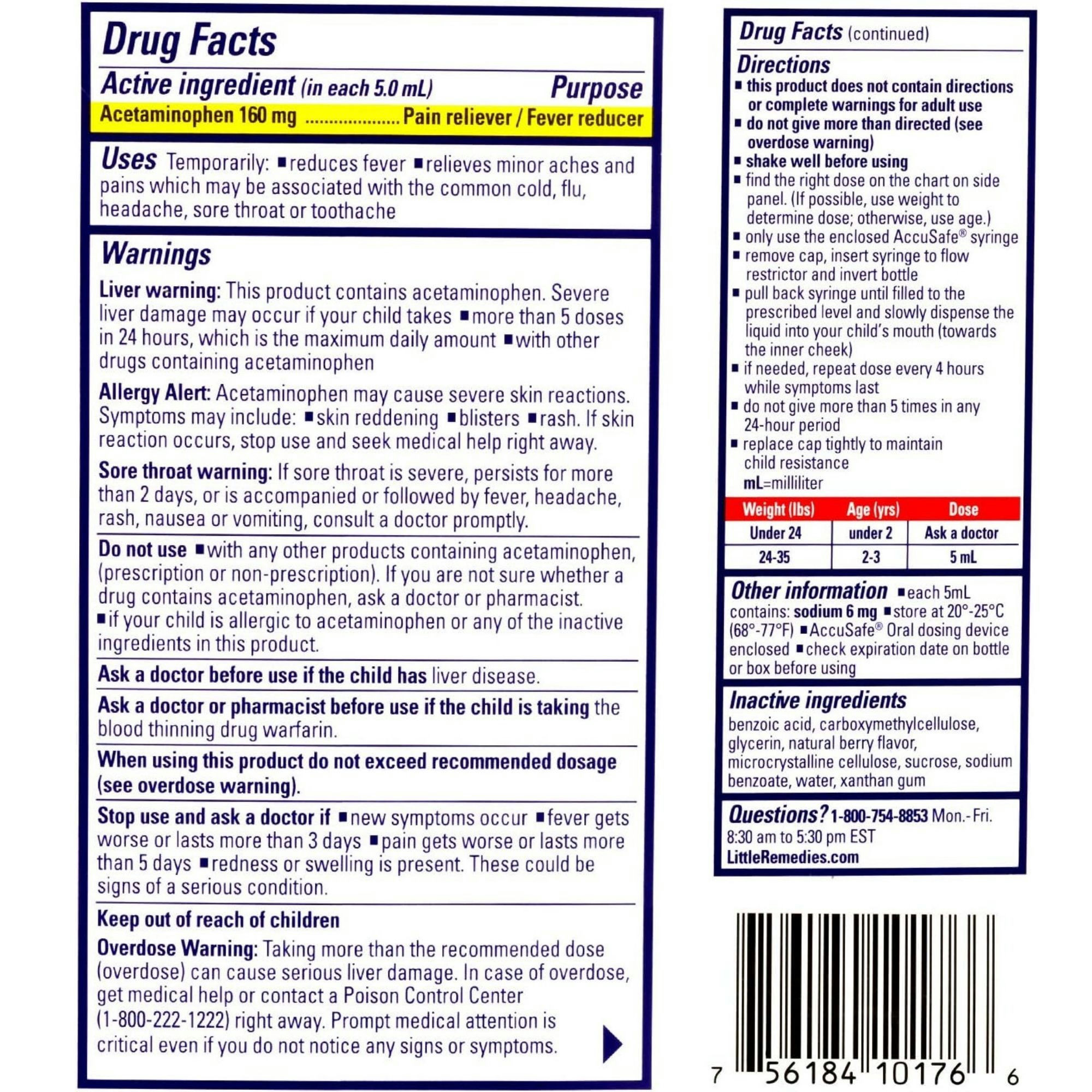 Little Remedies Infant Fever & Pain Reliever