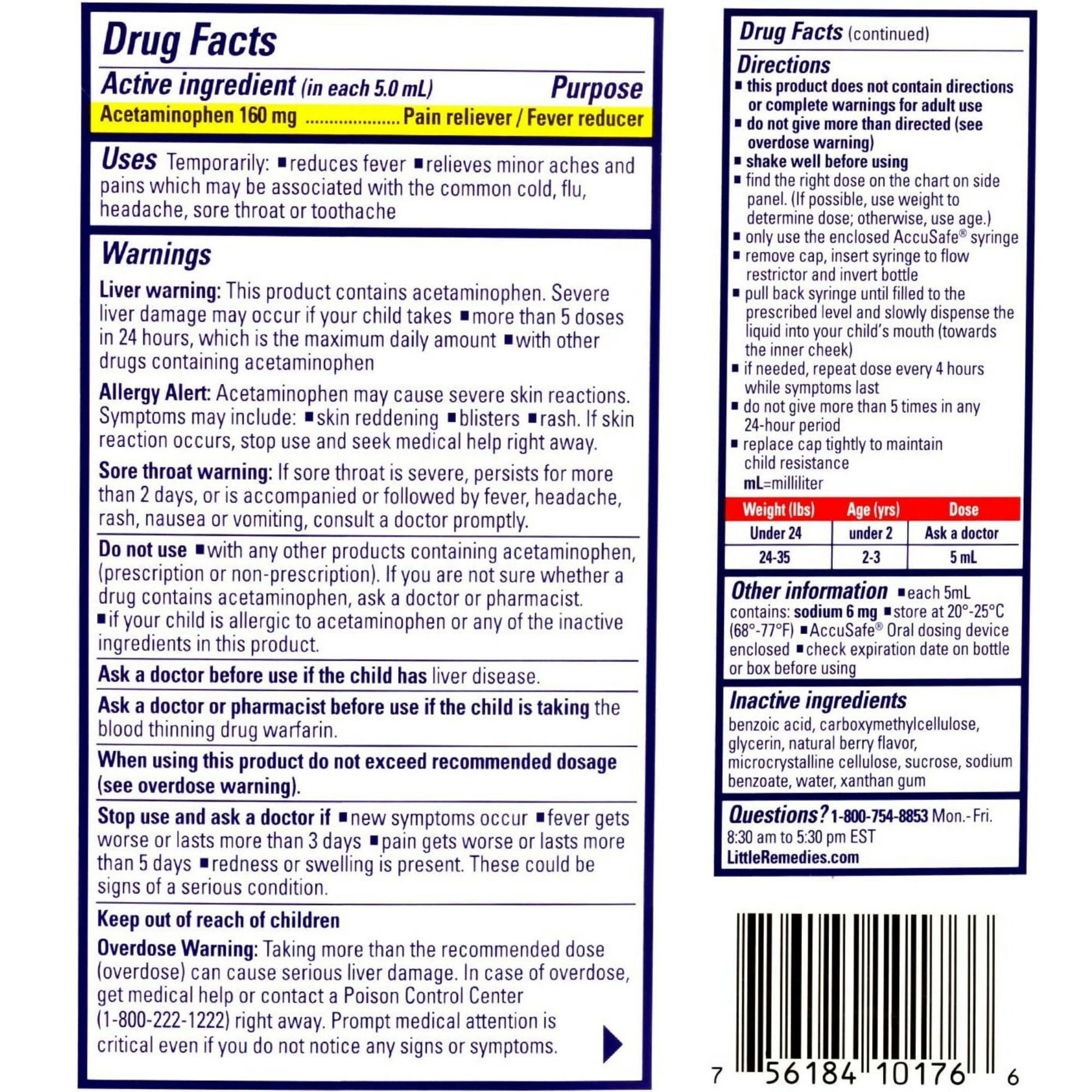 Little Remedies Infant Fever & Pain Reliever