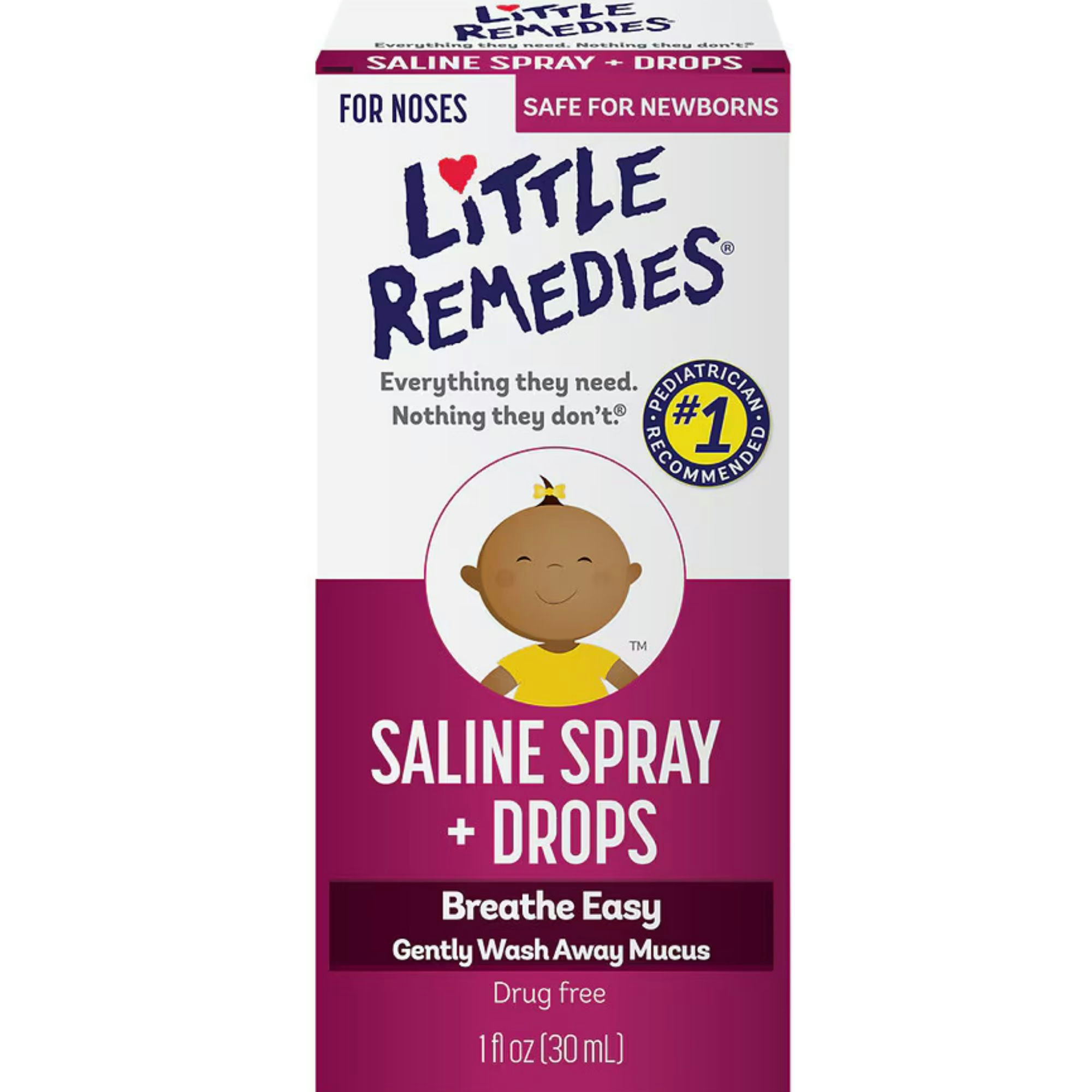 Little Remedies Saline Spray Plus Drops
