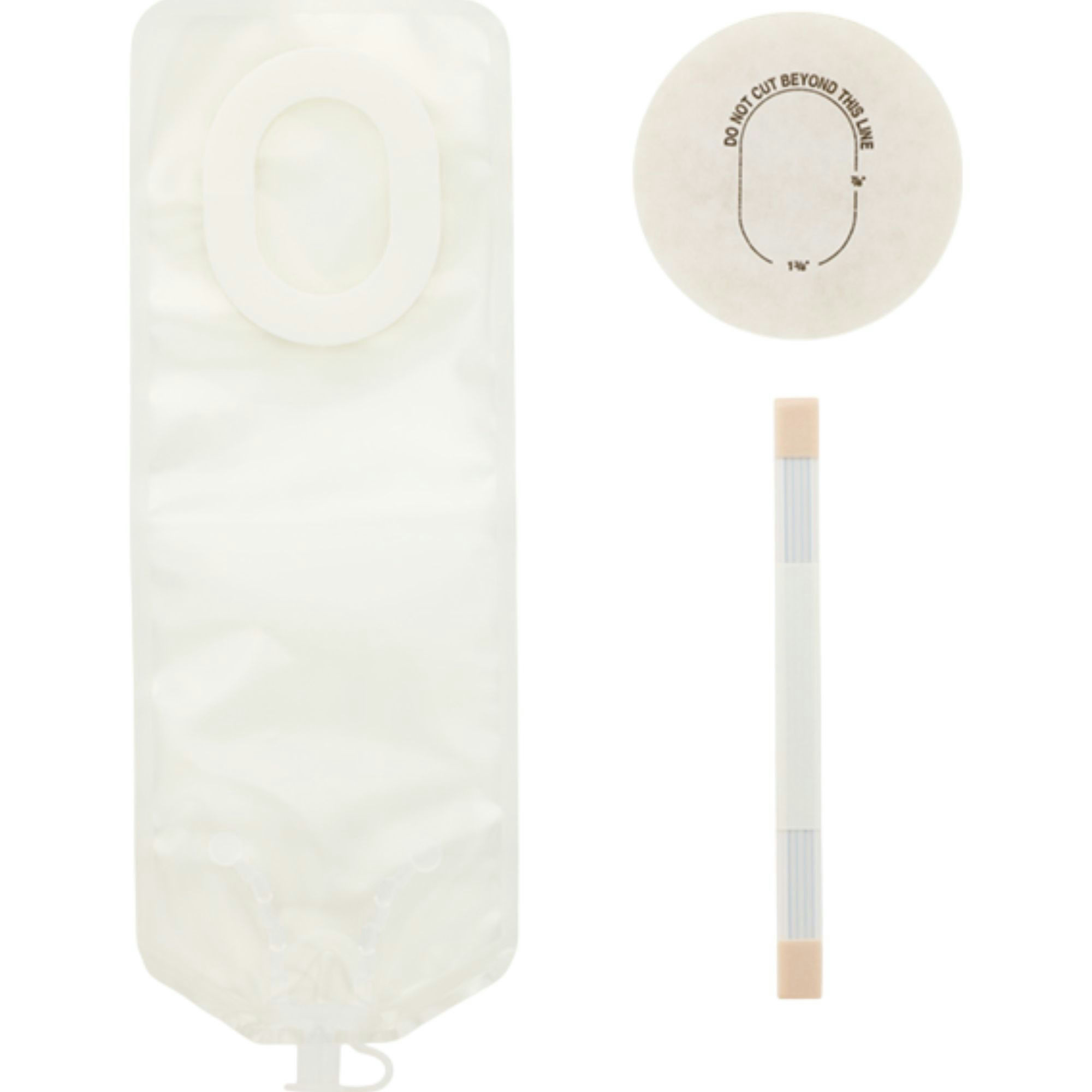 Hollister Pouchkins One-Piece Newborn Ostomy Pouch, Trim-to-Fit