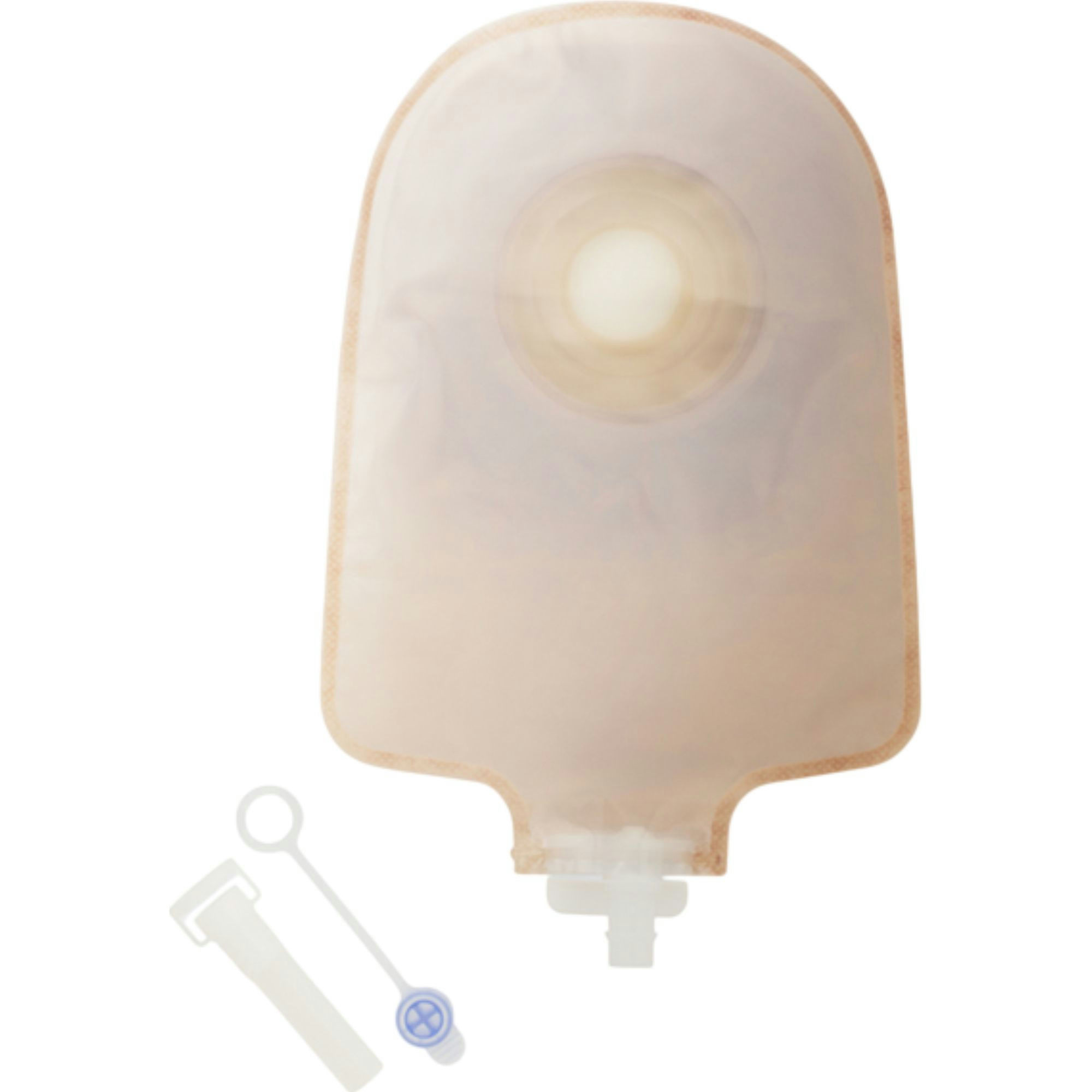 Hollister Premier FlexTend Convex One-Piece Urostomy Pouch with Tape Border, Trim-to-Fit