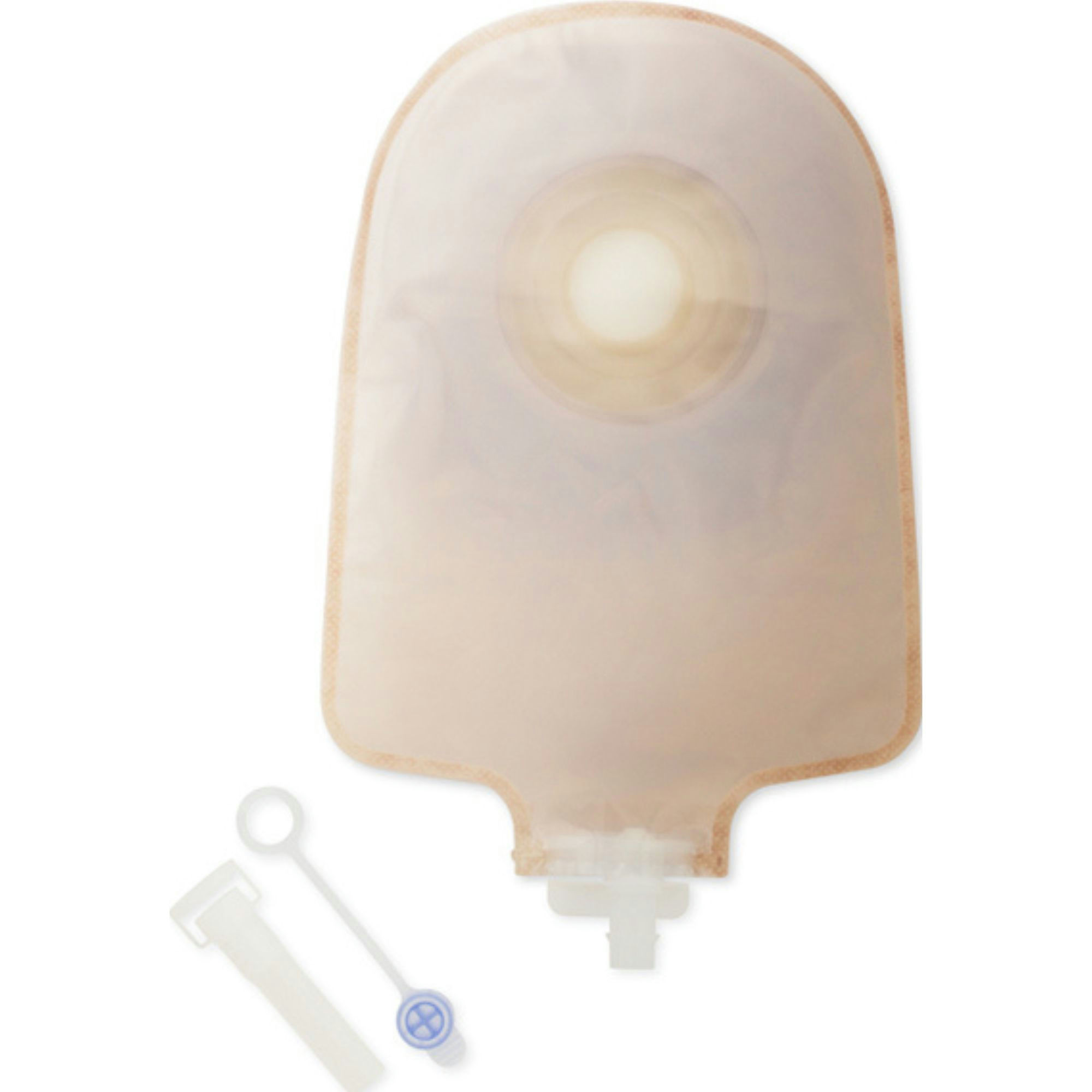 Hollister Premier FlexTend Convex One-Piece Urostomy Pouch with Tape Border, Pre-Sized