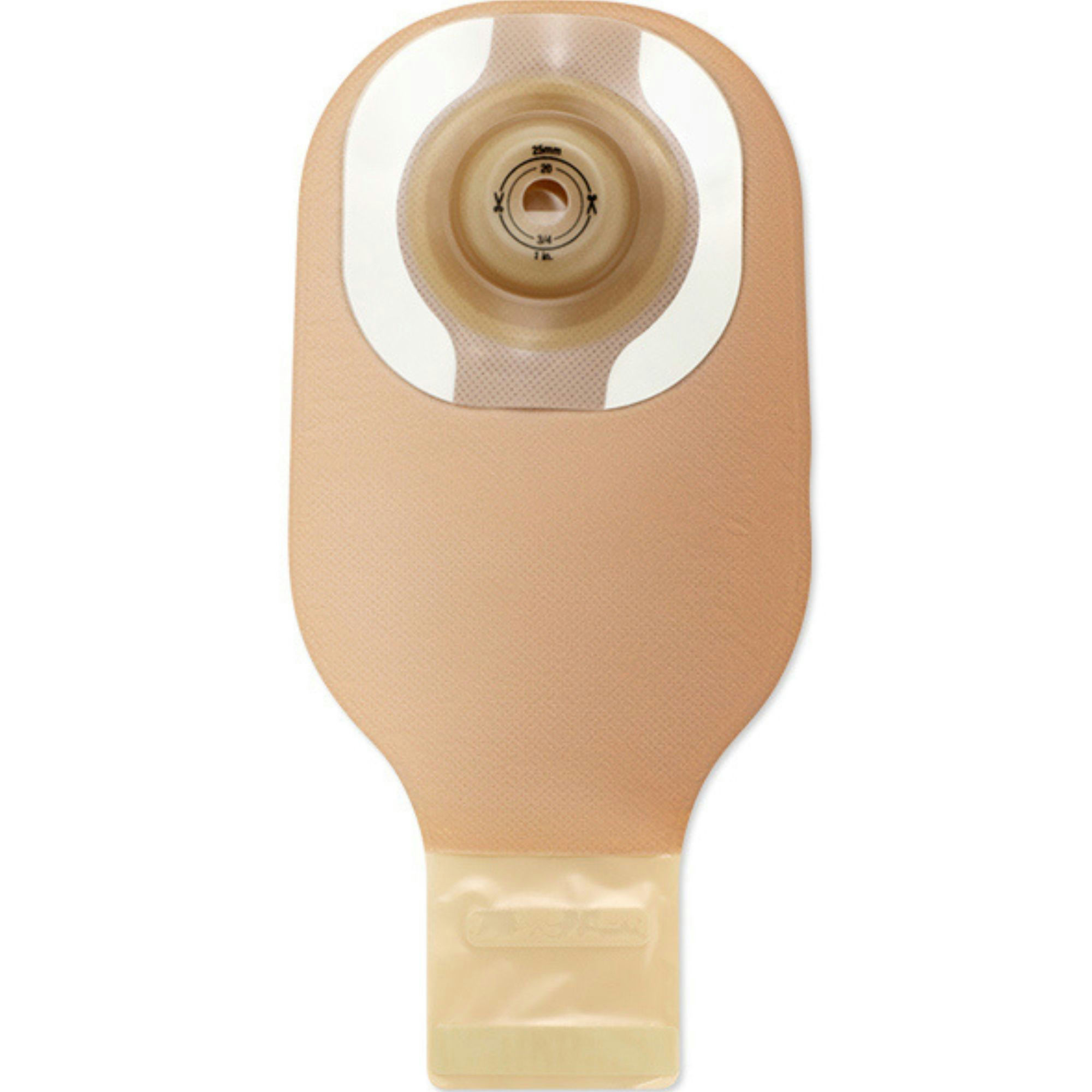 Hollister Premier Soft Convex CeraPlus One Piece Drainable Ostomy Pouch with Filter, Trim-to-Fit