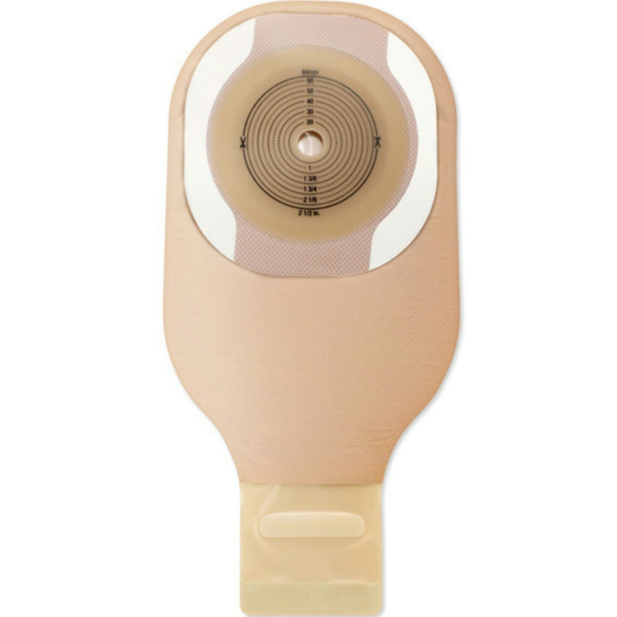 Hollister Premier Flat CeraPlus One Piece Drainable Ostomy Pouch with Filter, Trim-to-Fit