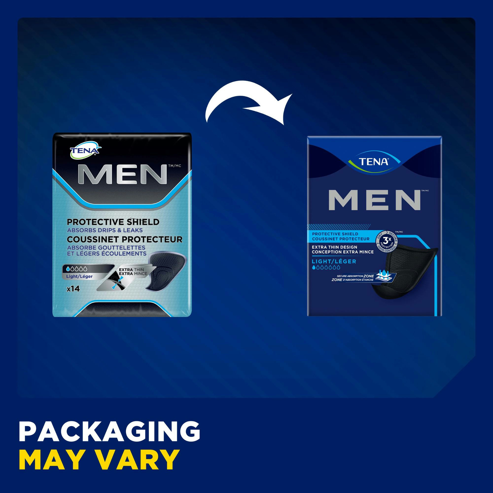 TENA Men Protective Shield, Light Absorbency