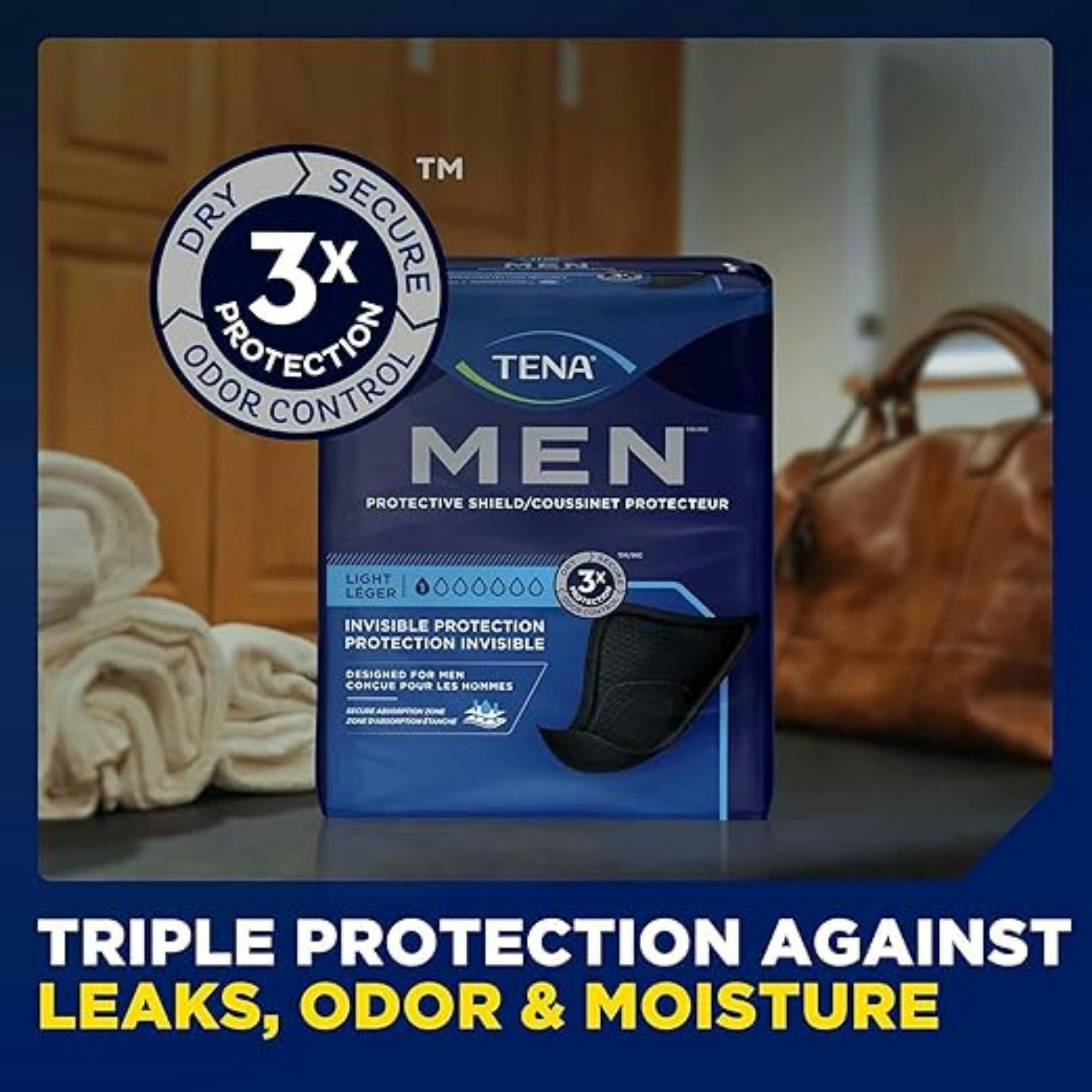 TENA Men Protective Shield, Light Absorbency