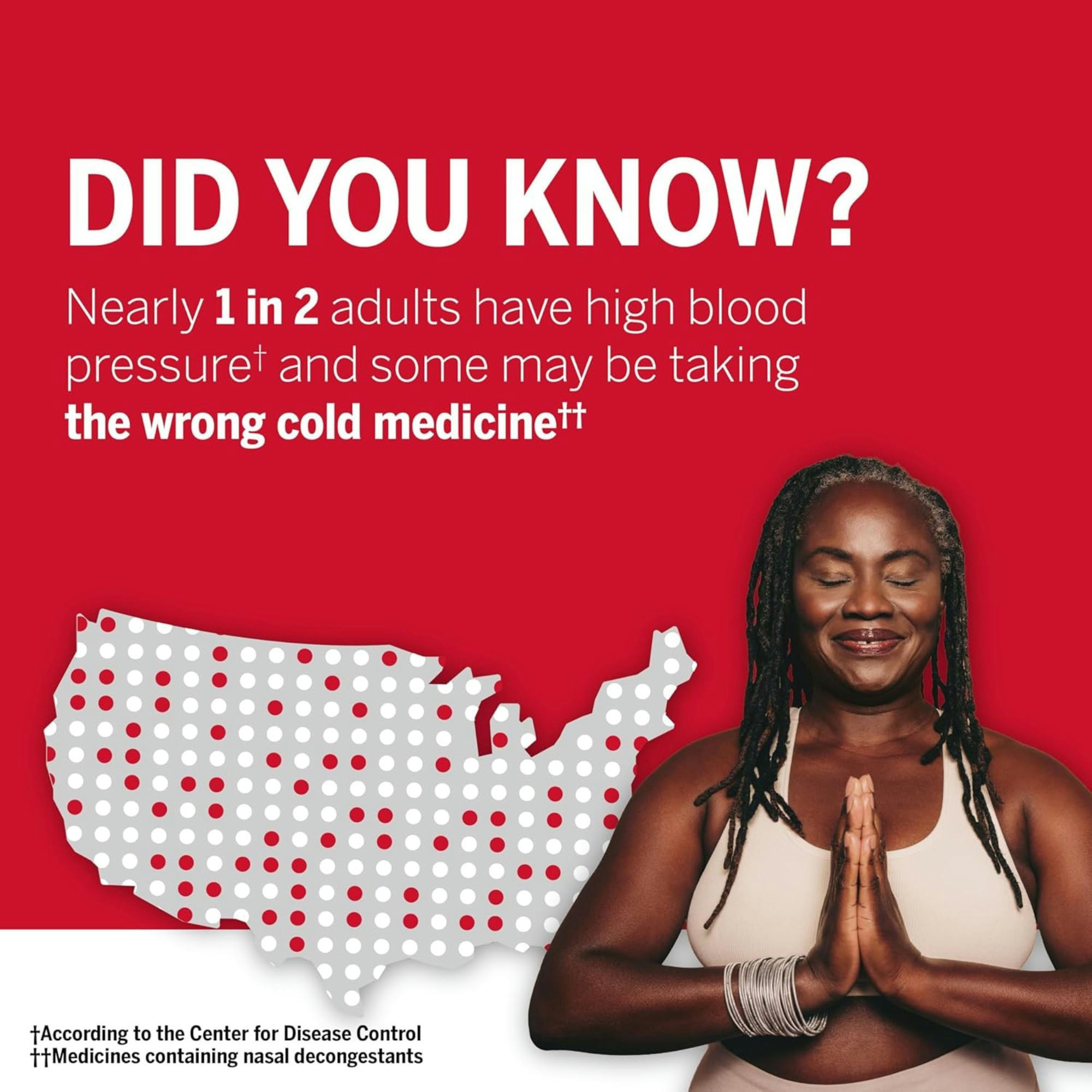 Coricidin HBP Decongestant-Free Cough & Cold Relief, Tablets