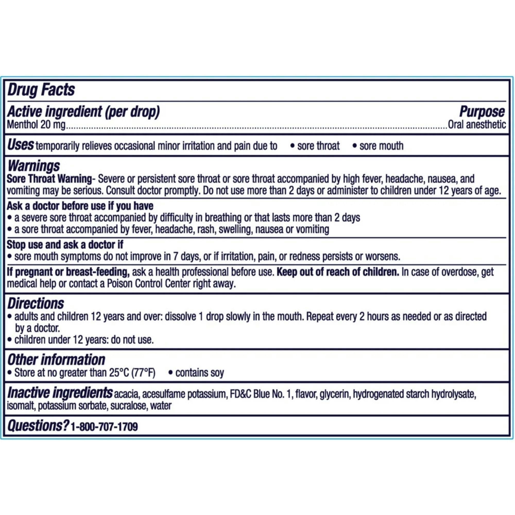 Vicks VapoCool Sugar-Free Severe Max Strength Medicated Drops