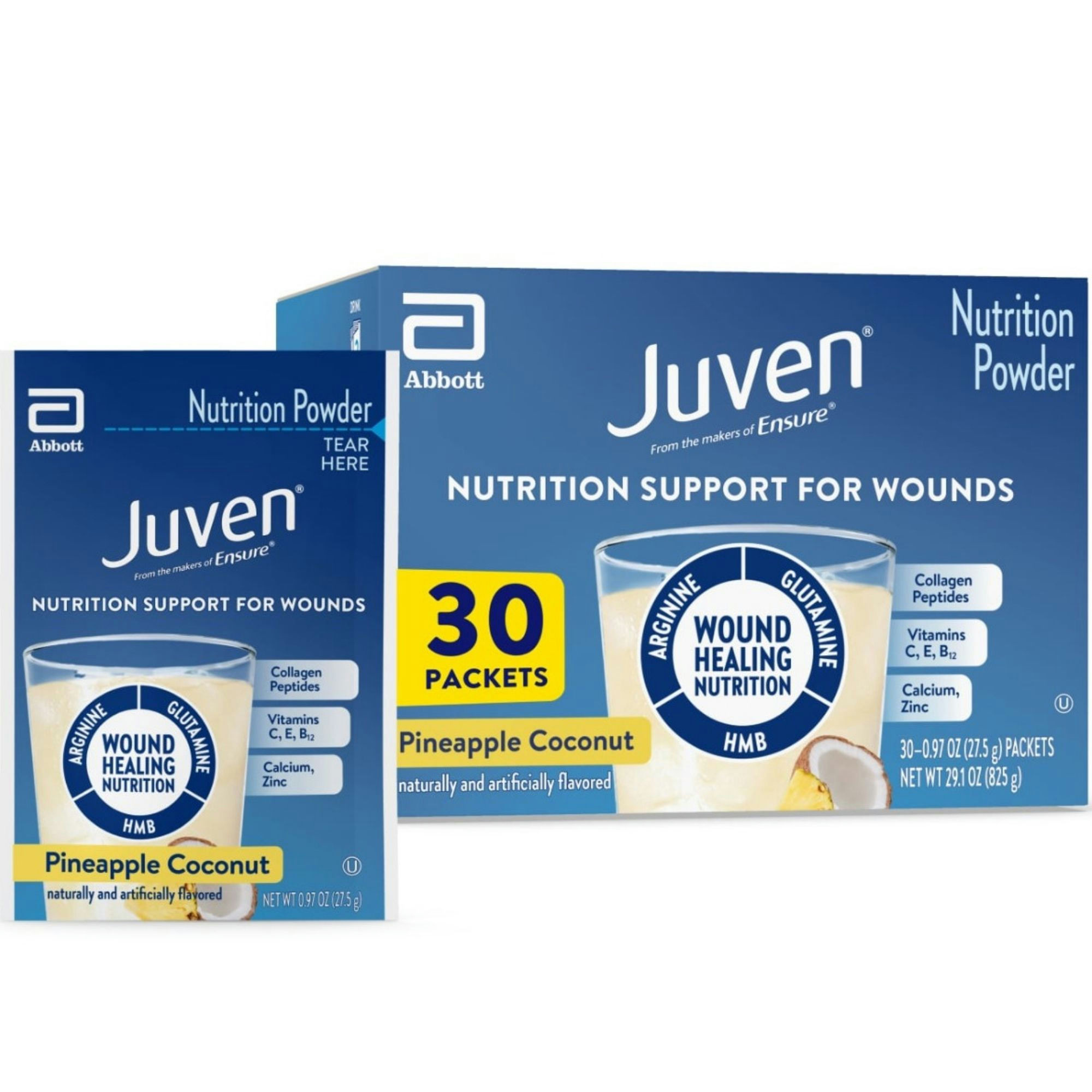 Juven Nutrition Support for Wound Healing, Pineapple Coconut