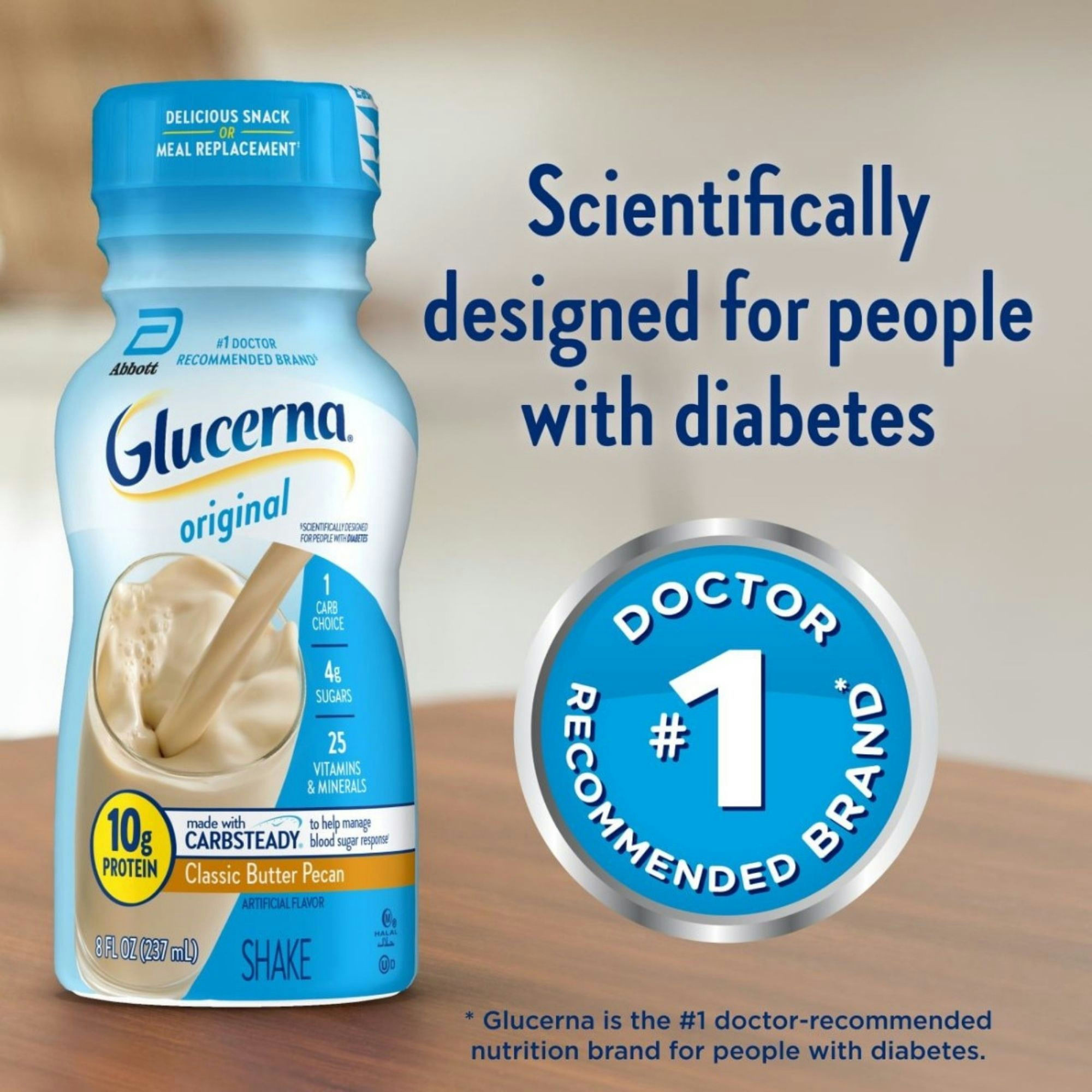Glucerna Original Diabetic Shake, Butter Pecan