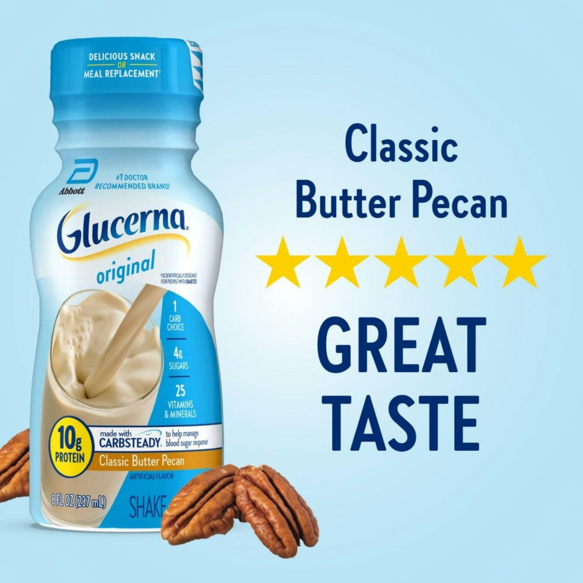 Glucerna Original Diabetic Shake, Butter Pecan